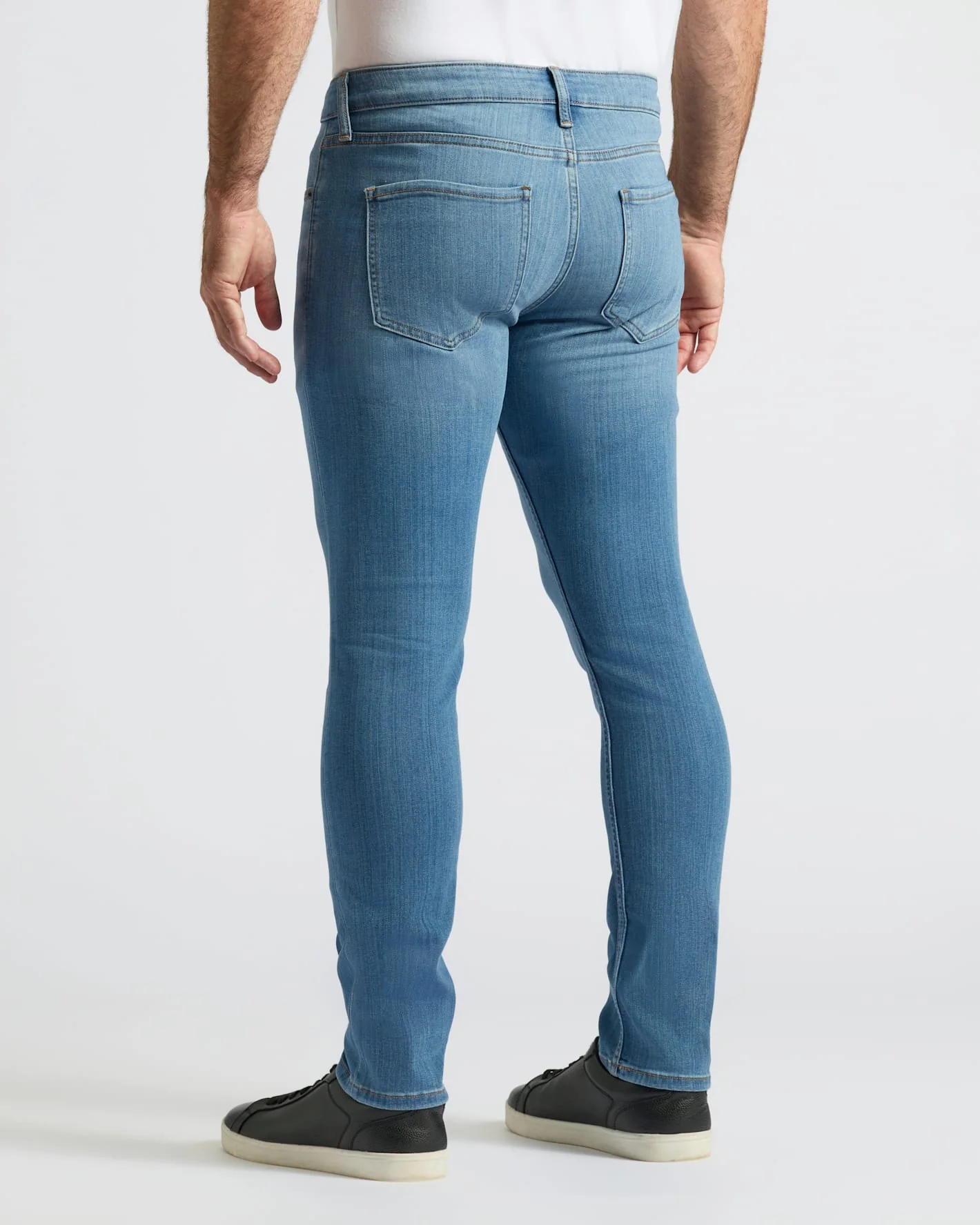 Medium Indigo Wash Slim Comfort Stretch Jeans - Image 5