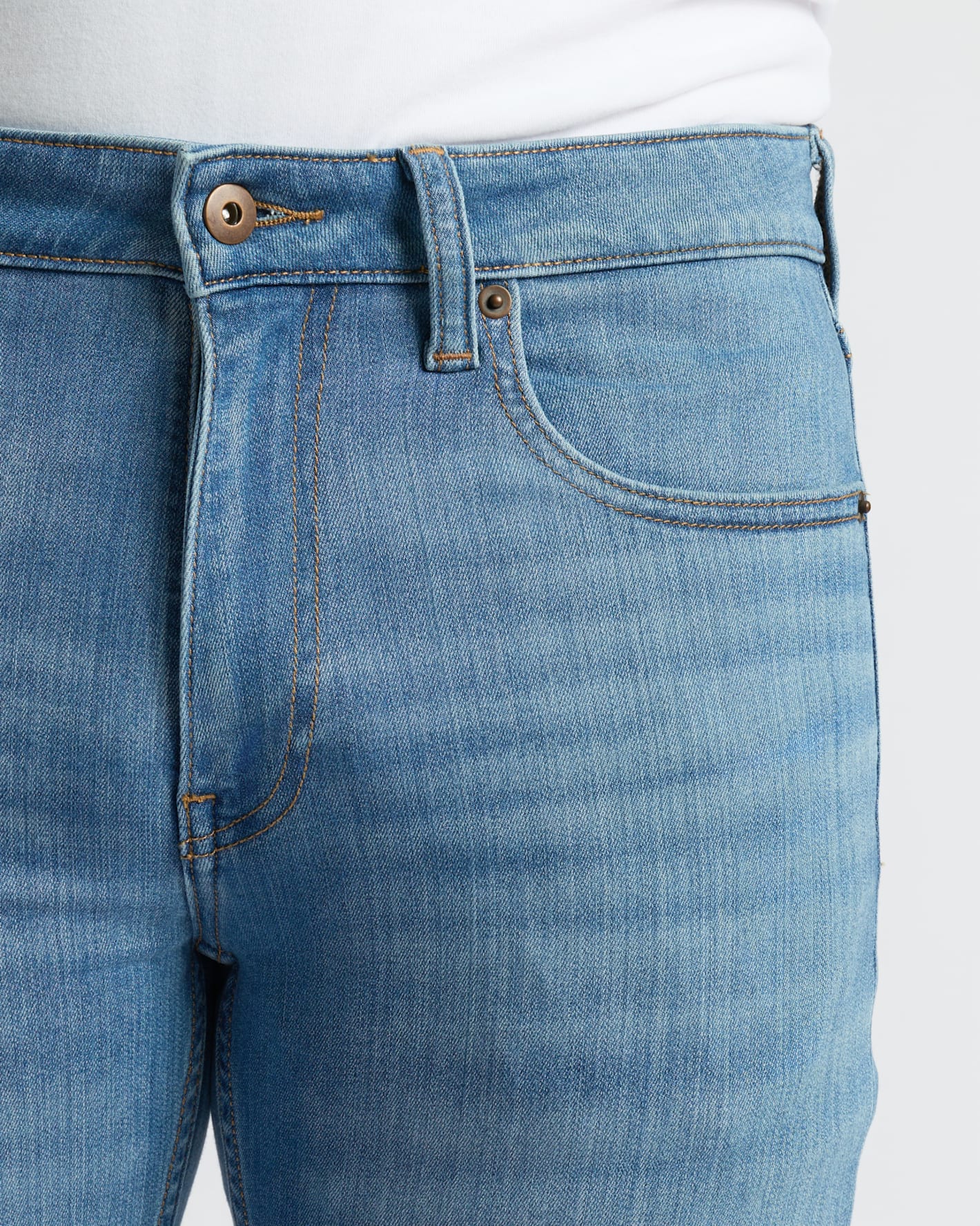 Medium Indigo Wash Slim Comfort Stretch Jeans - Image 6