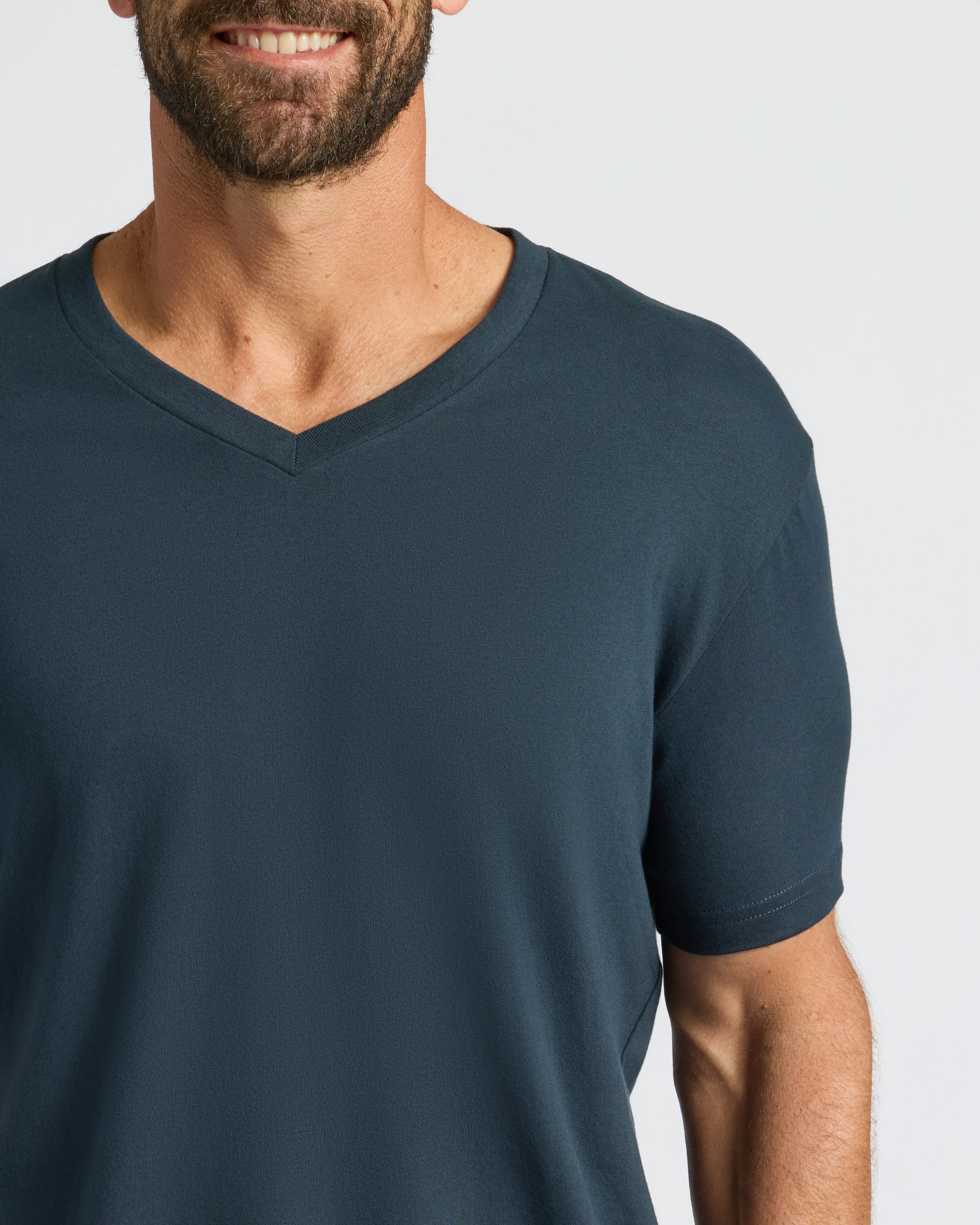 Navy Classic V-Neck - Image 5