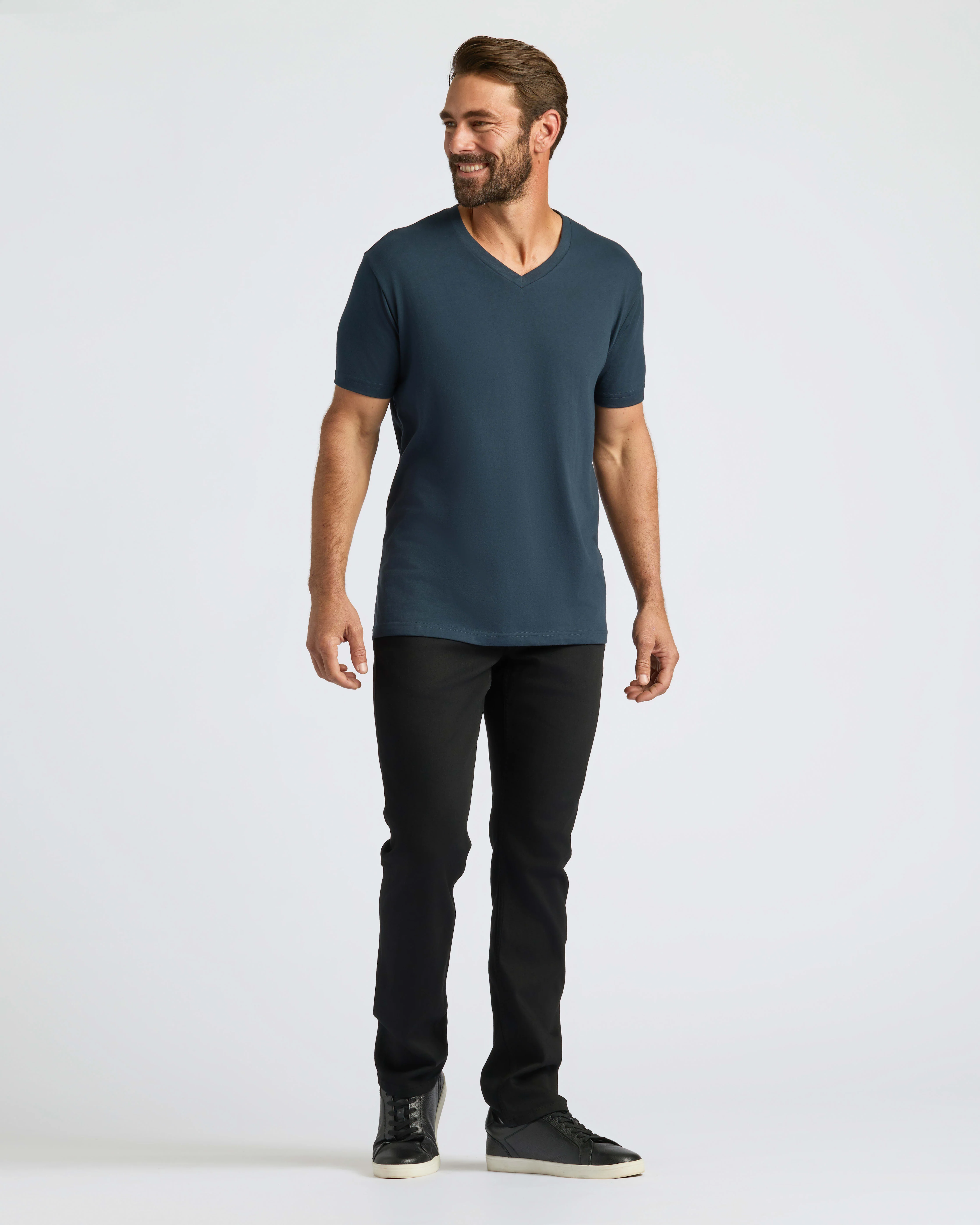 Navy Classic V-Neck - Image 7