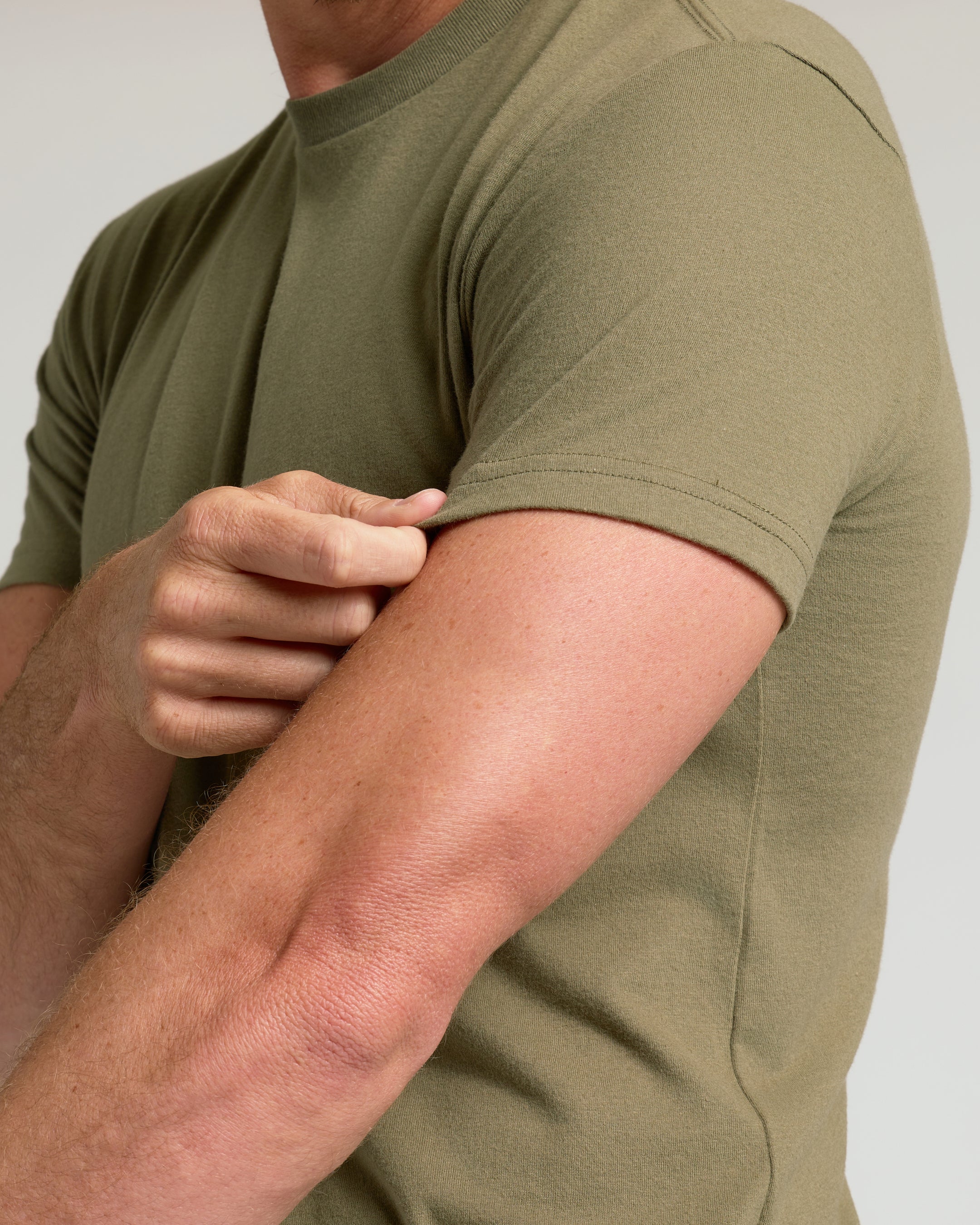 Military Green Classic Crew Neck - Image 10