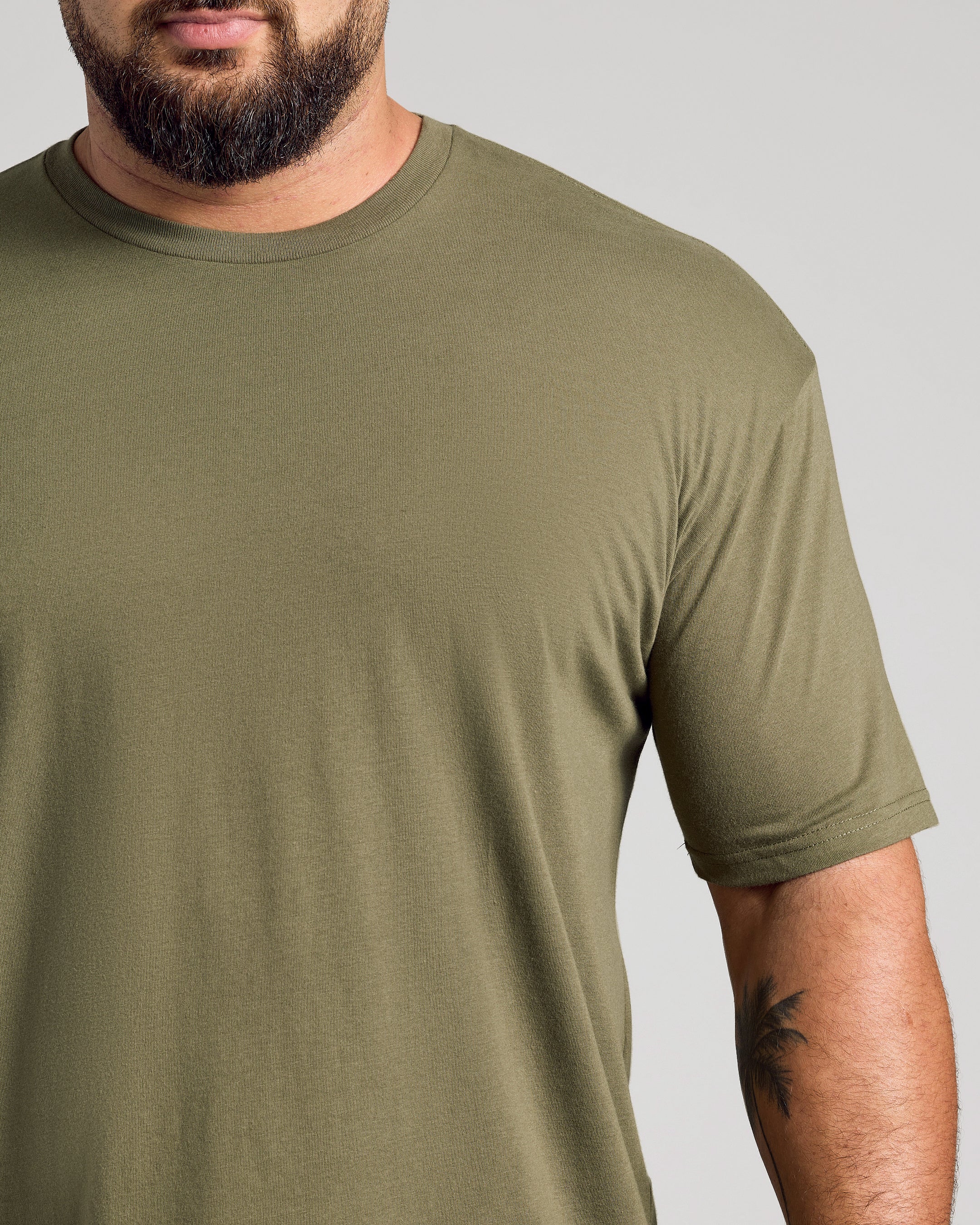 Military Green Classic Crew Neck - Image 11