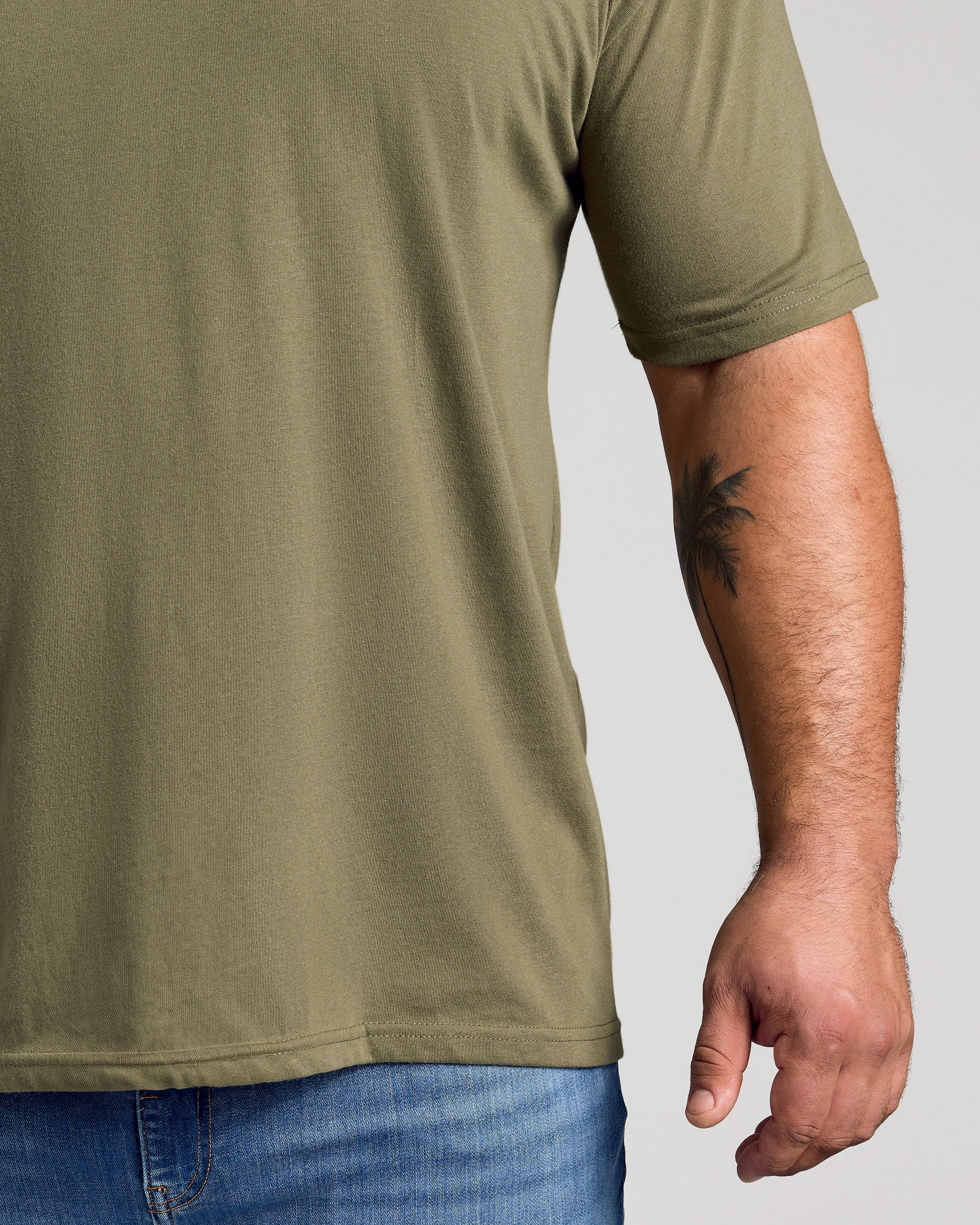 Military Green Classic Crew Neck - Image 12