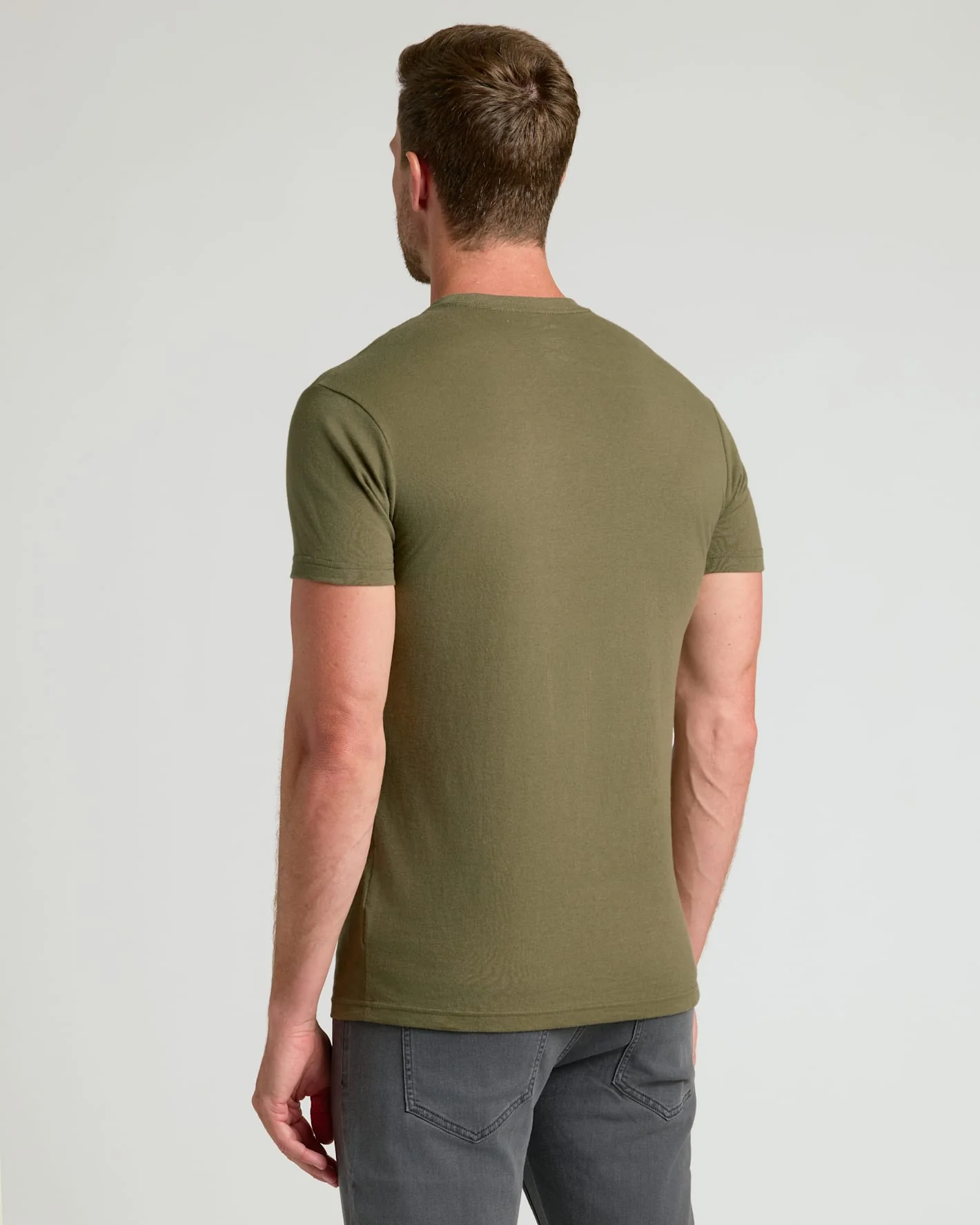 Military Green Classic Crew Neck - Image 4
