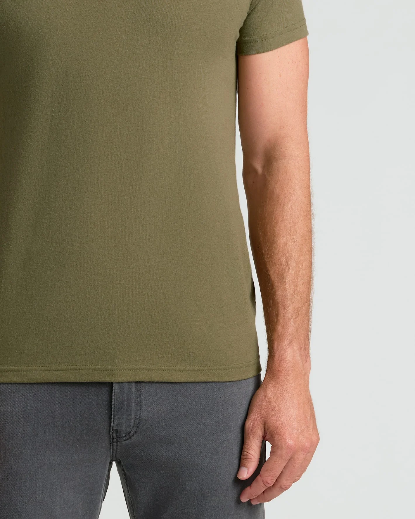 Military Green Classic Crew Neck - Image 7