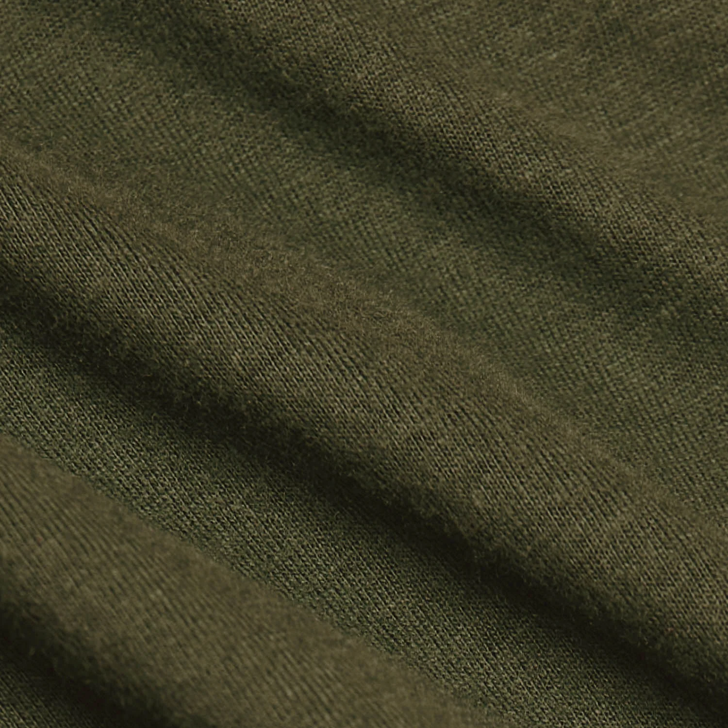 Military Green Tall Straight Hem Crew Neck T-Shirt - Image 7