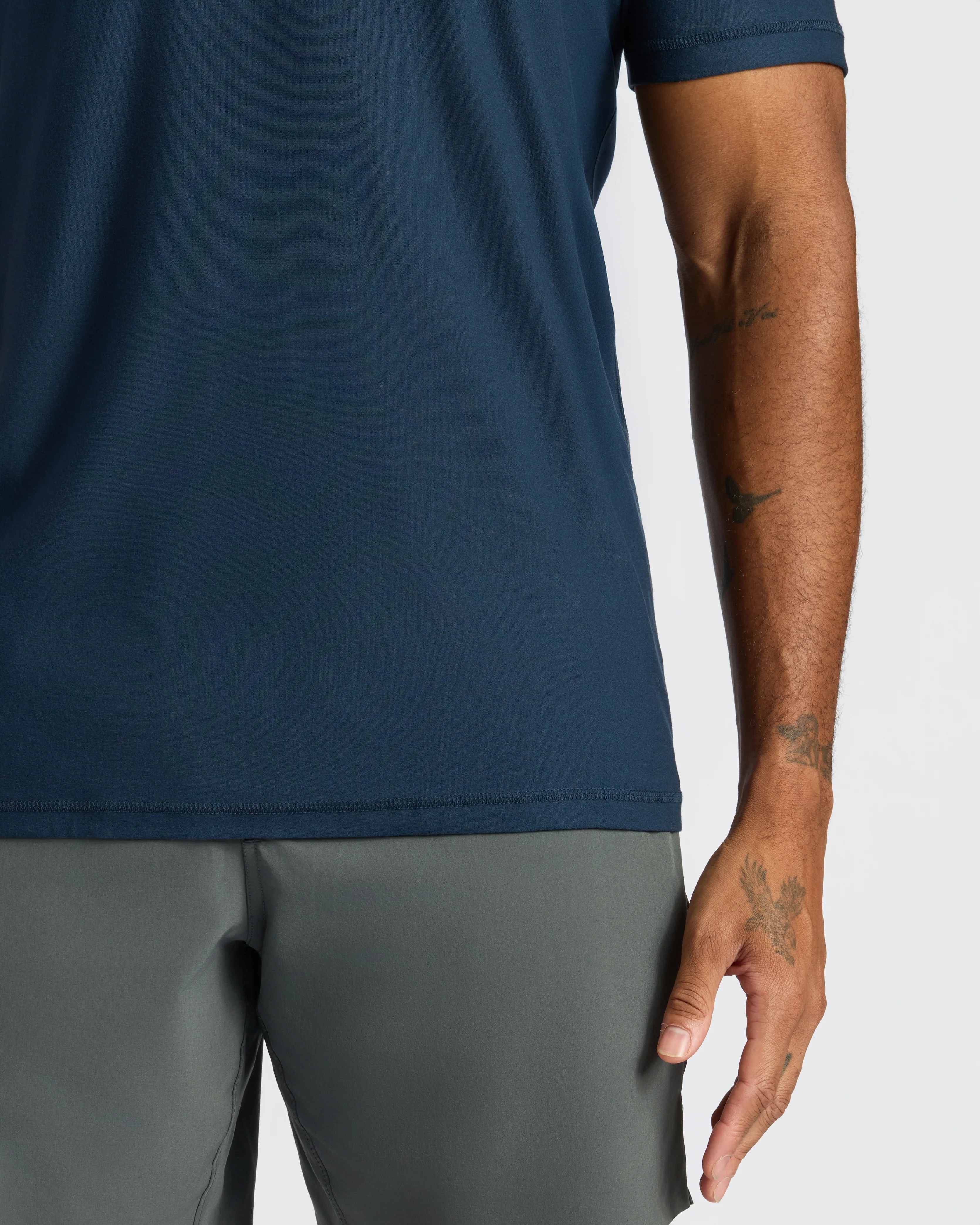 Navy Active Crew Neck Tee - Image 6
