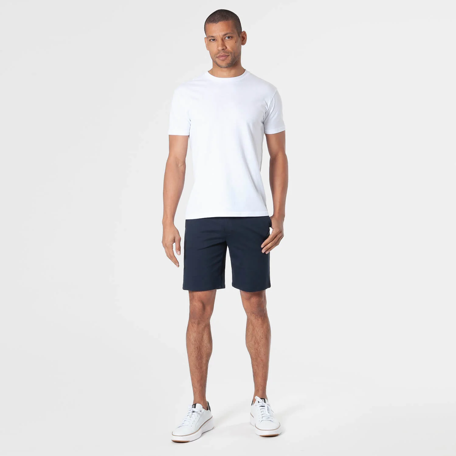 Navy Comfort Chino Short - Image 4