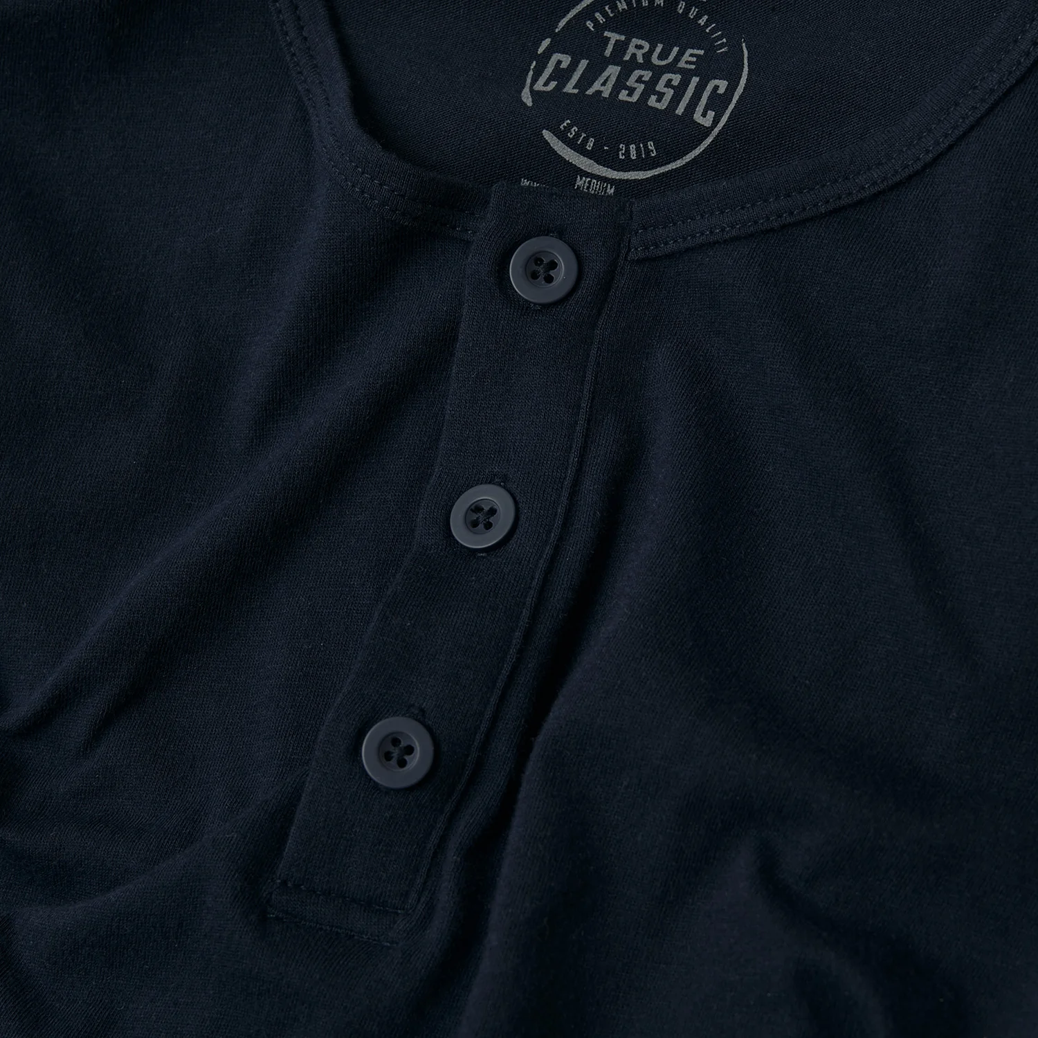 Navy Classic Long Sleeve Henley - Image 6