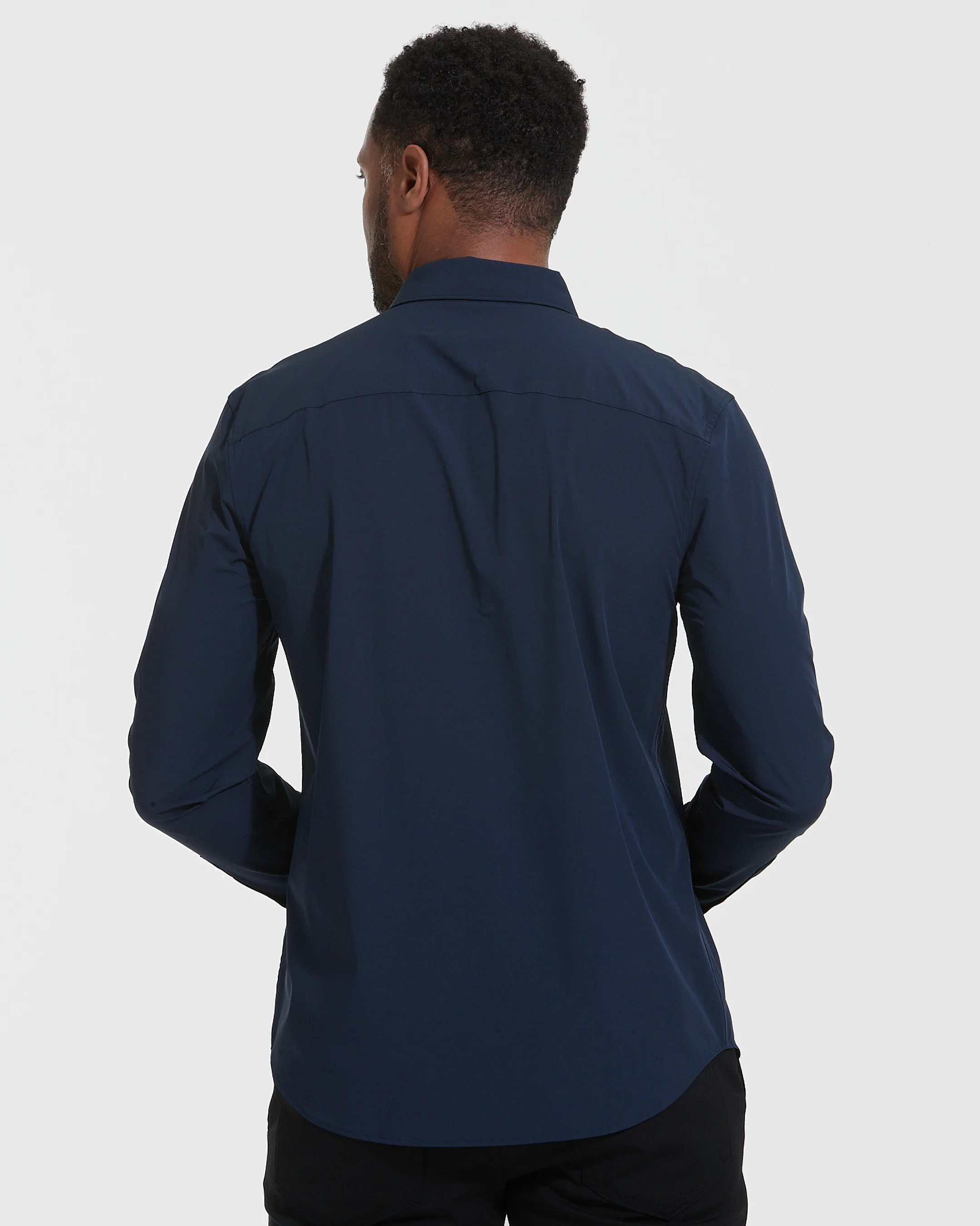 Navy Lightweight Dress Shirt - Image 4