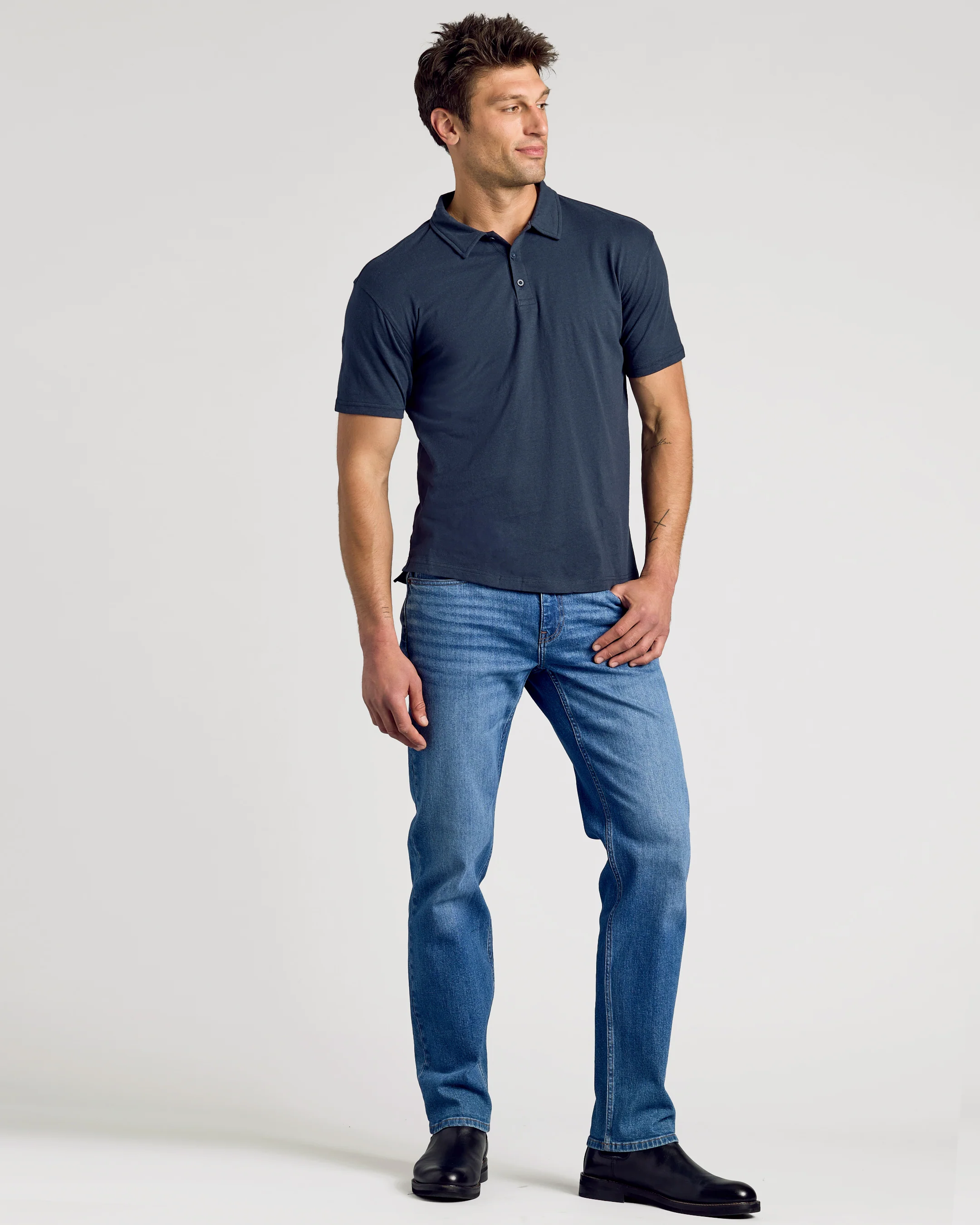 Navy Classic Polo - Image 7