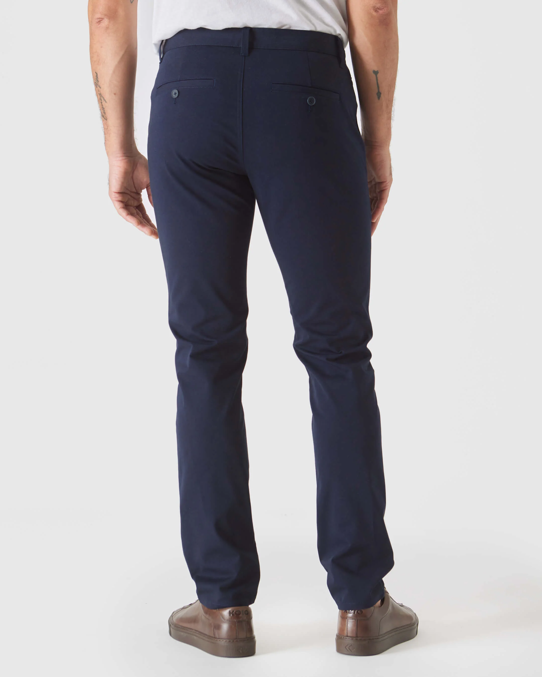 Navy Slim Twill Chino Pant - Image 3