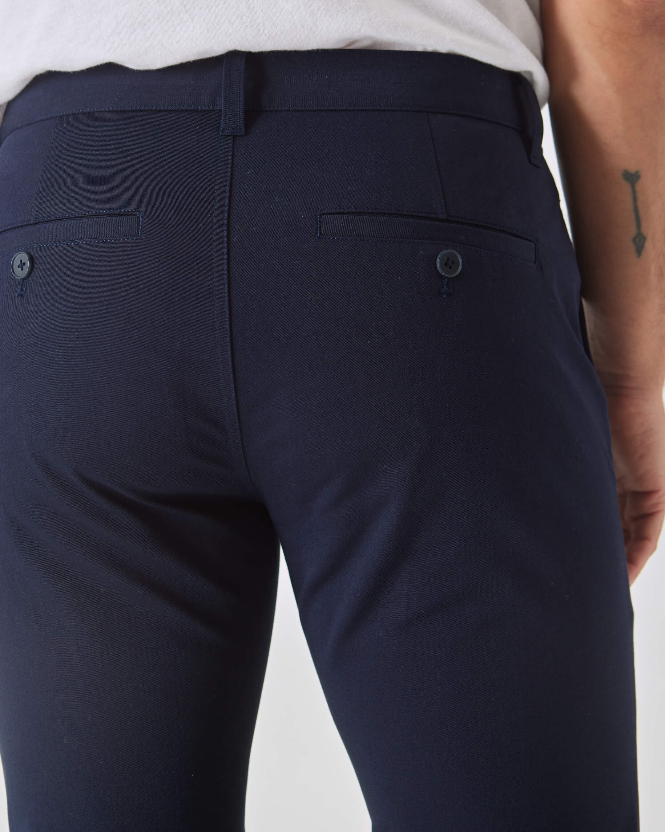 Navy Slim Twill Chino Pant - Image 4