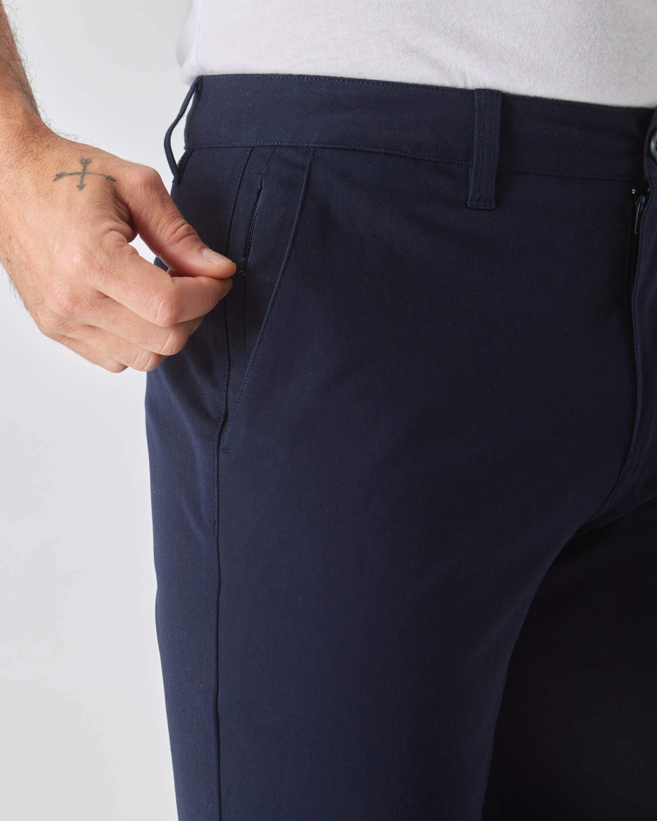 Navy Slim Twill Chino Pant - Image 5
