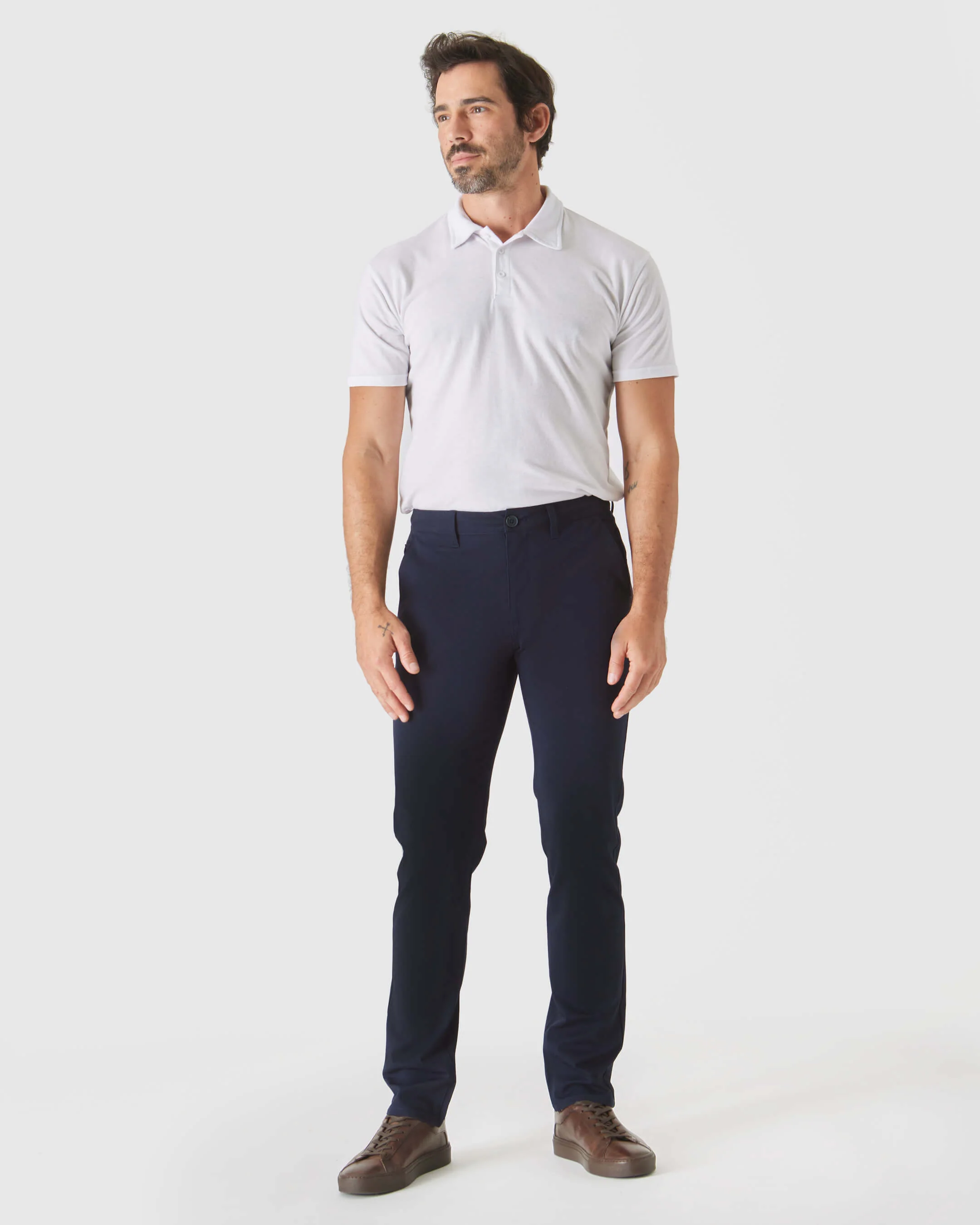 Navy Slim Twill Chino Pant - Image 6