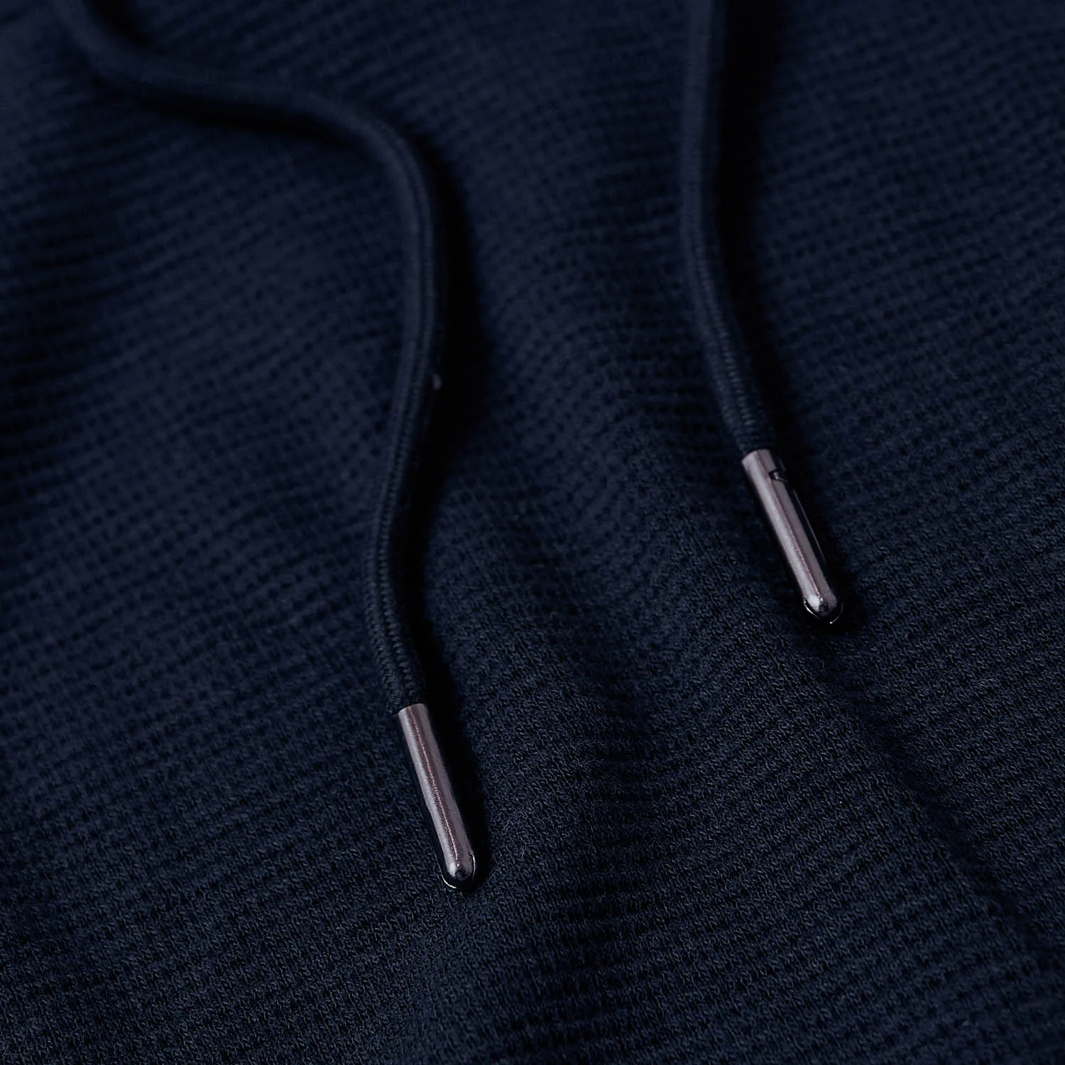 Navy Waffle Hoodie - Image 9