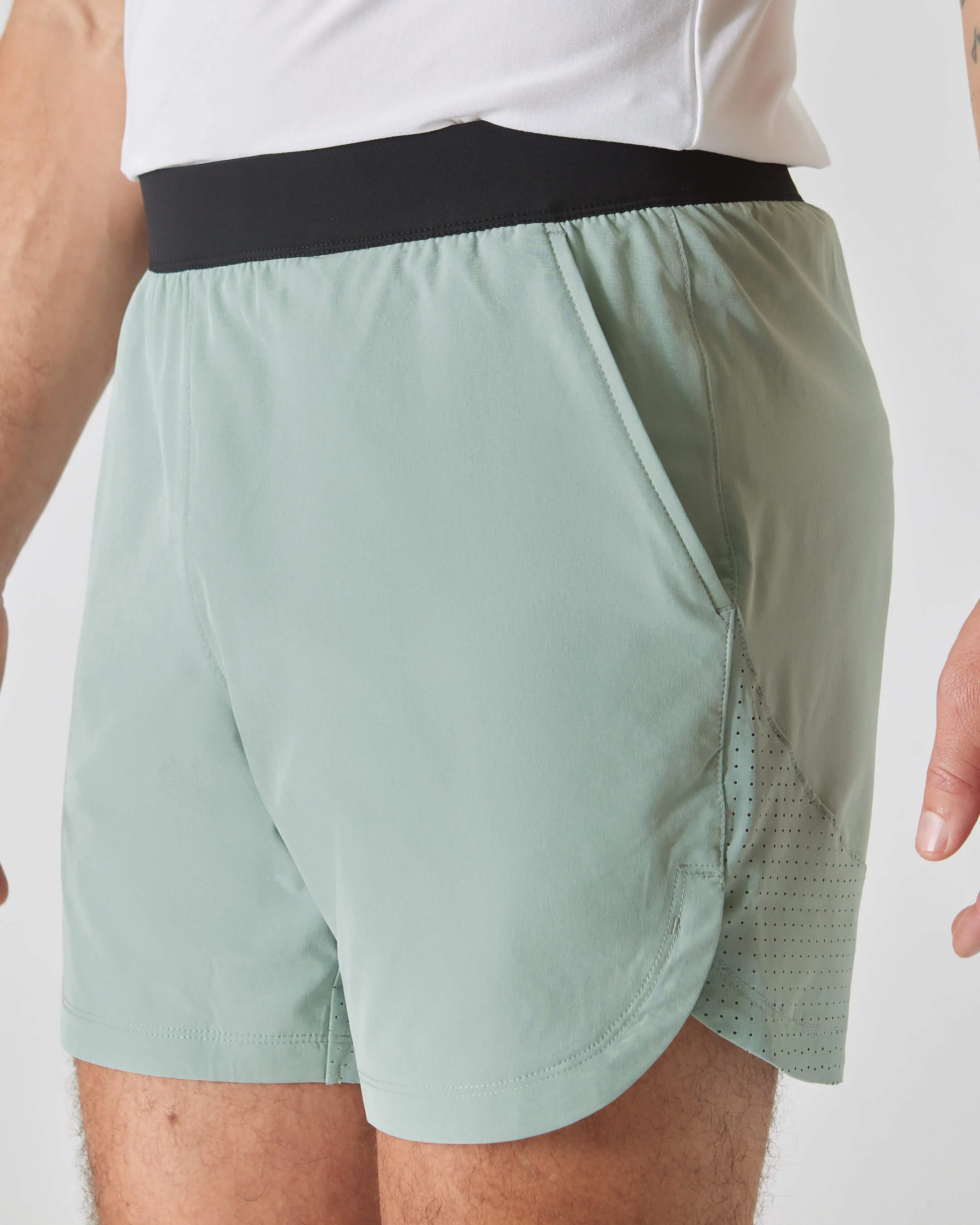 7" Slate Green Active Training Shorts 2.0 - Image 6