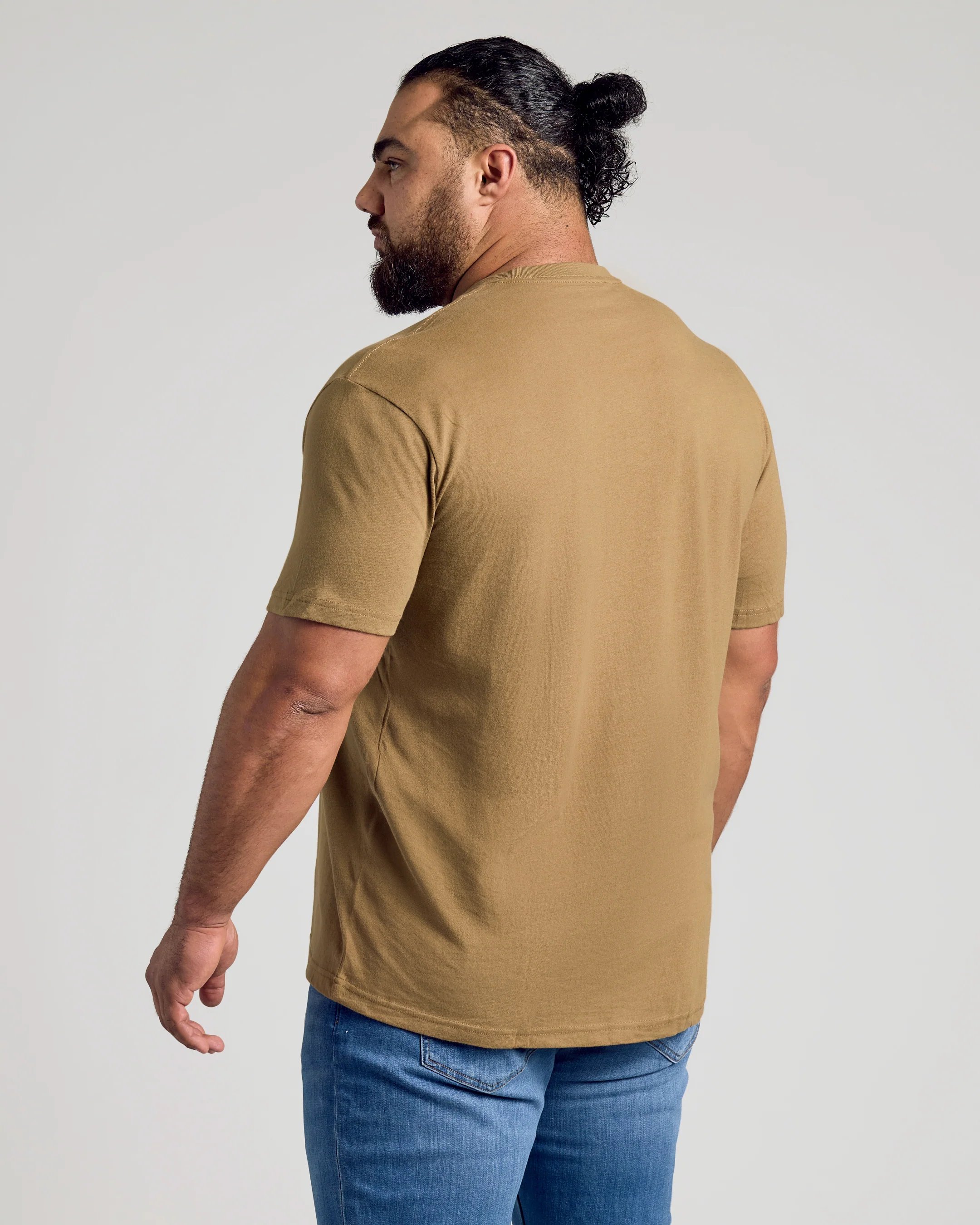 Tan 499 Classic Crew Neck - Image 4