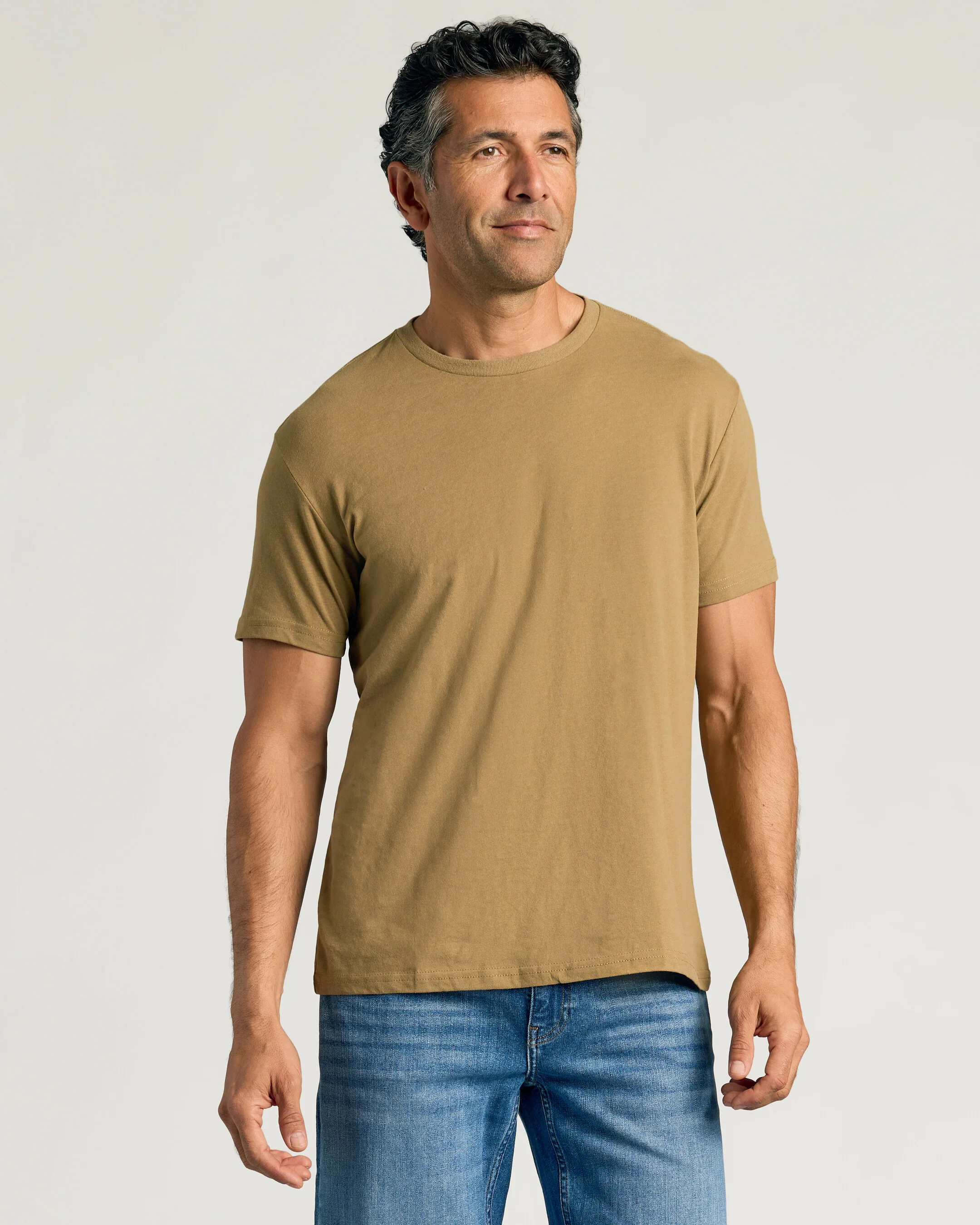 Tan 499 Classic Crew Neck - Image 8