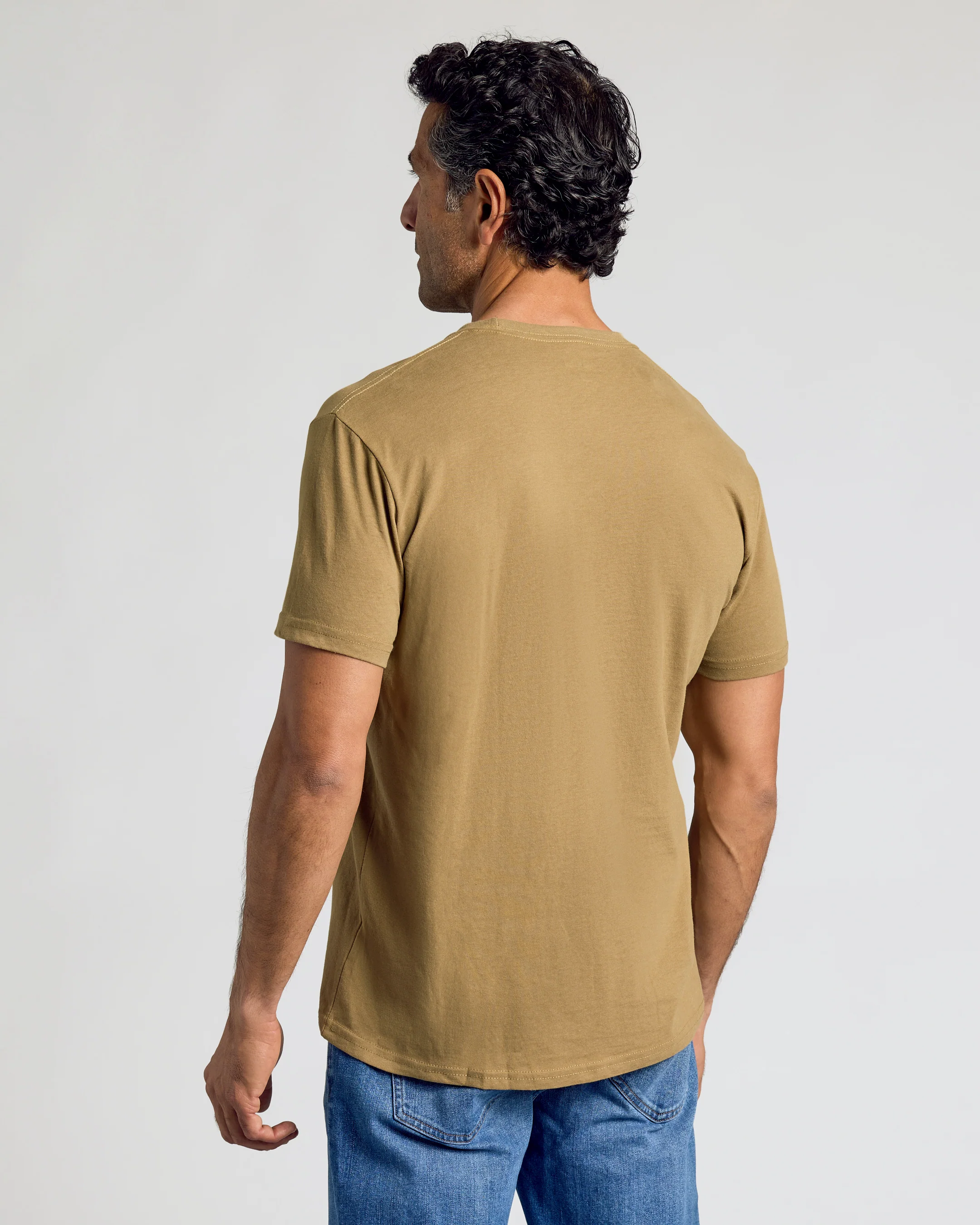 Tan 499 Classic Crew Neck - Image 9