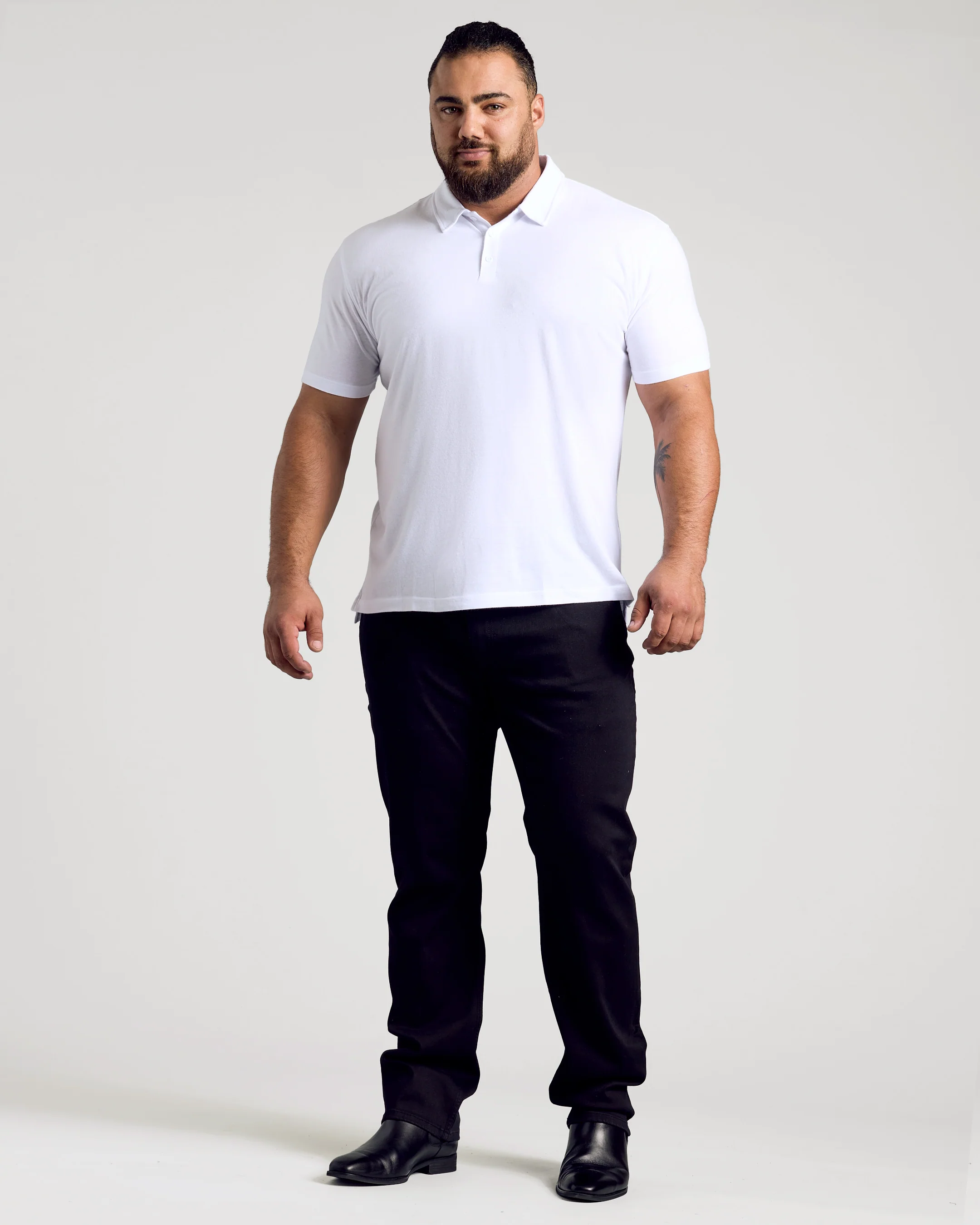 White Classic Polo - Image 12