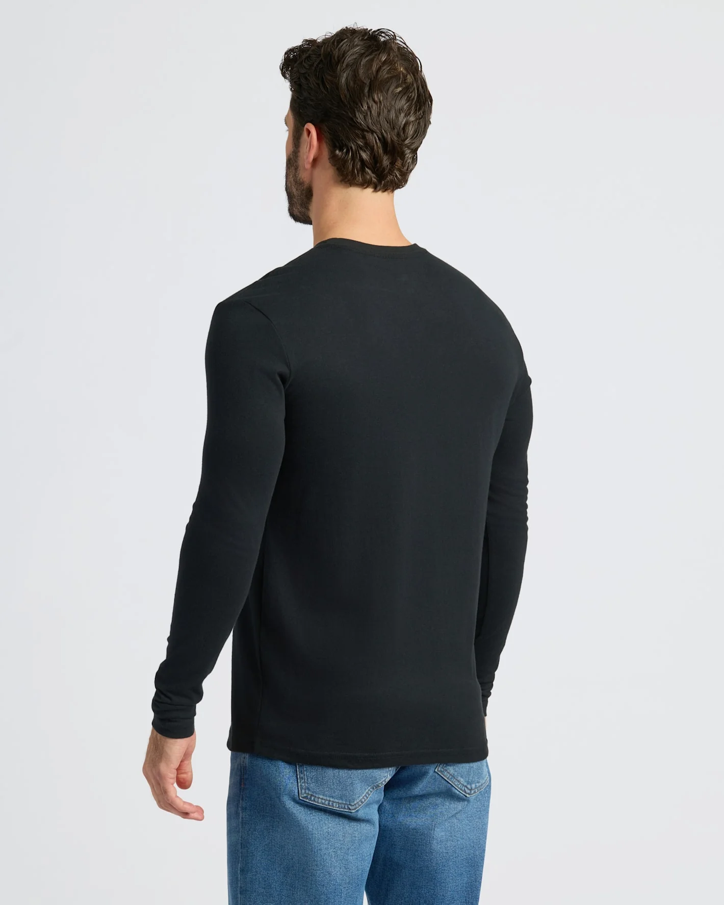 Black Classic Long Sleeve Crew Neck - Image 5