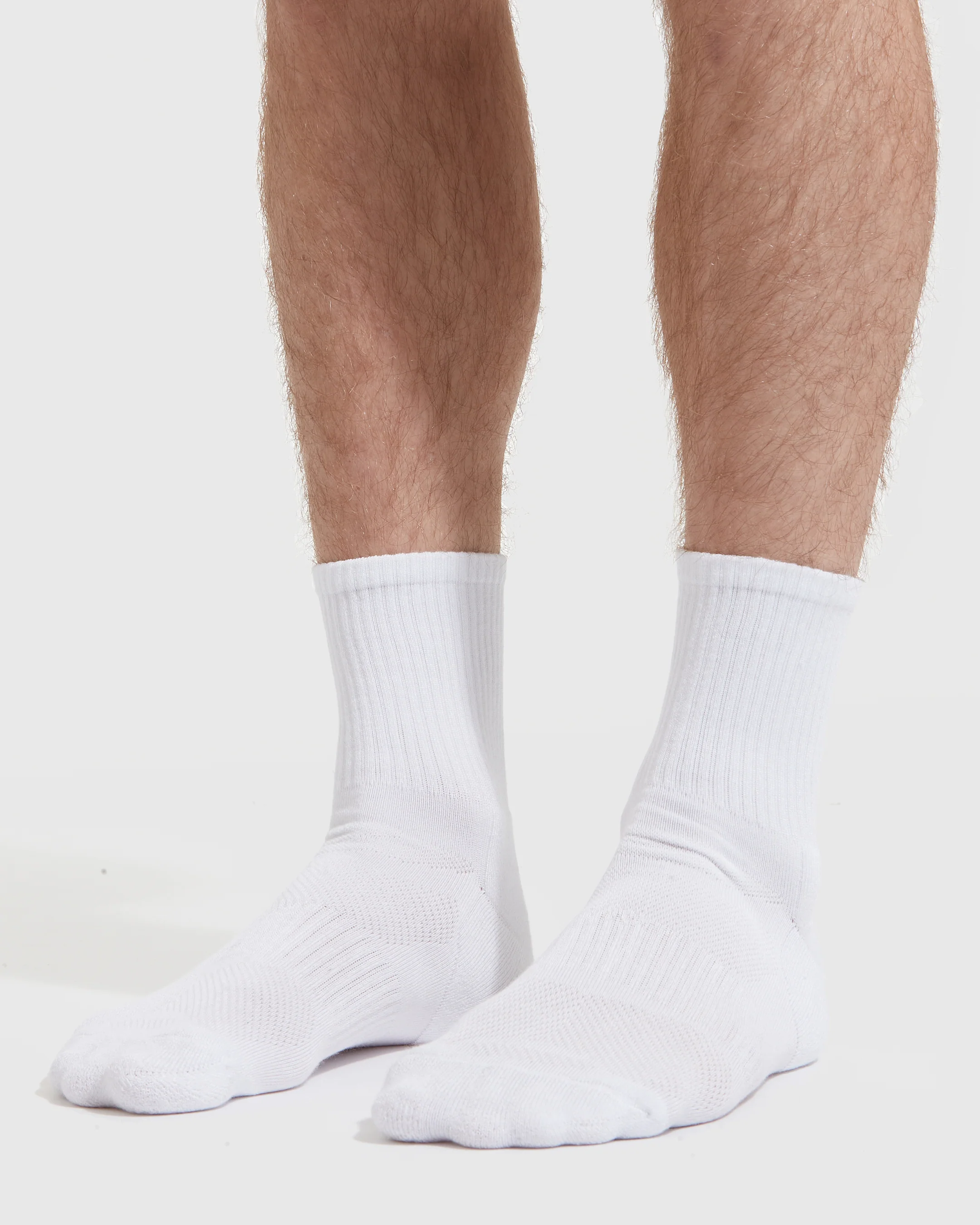 White Half Crew Socks 3-Pack - Image 3