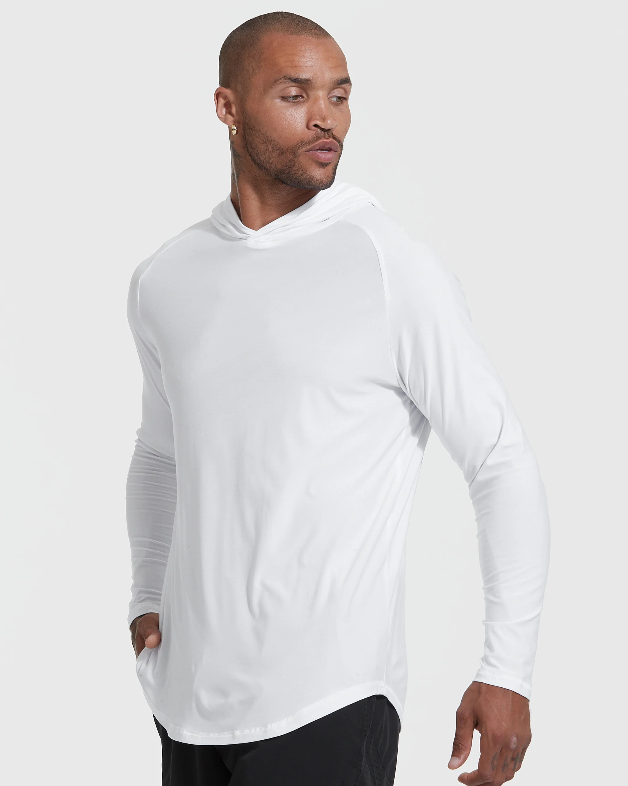 White Active Hoodie - Image 3