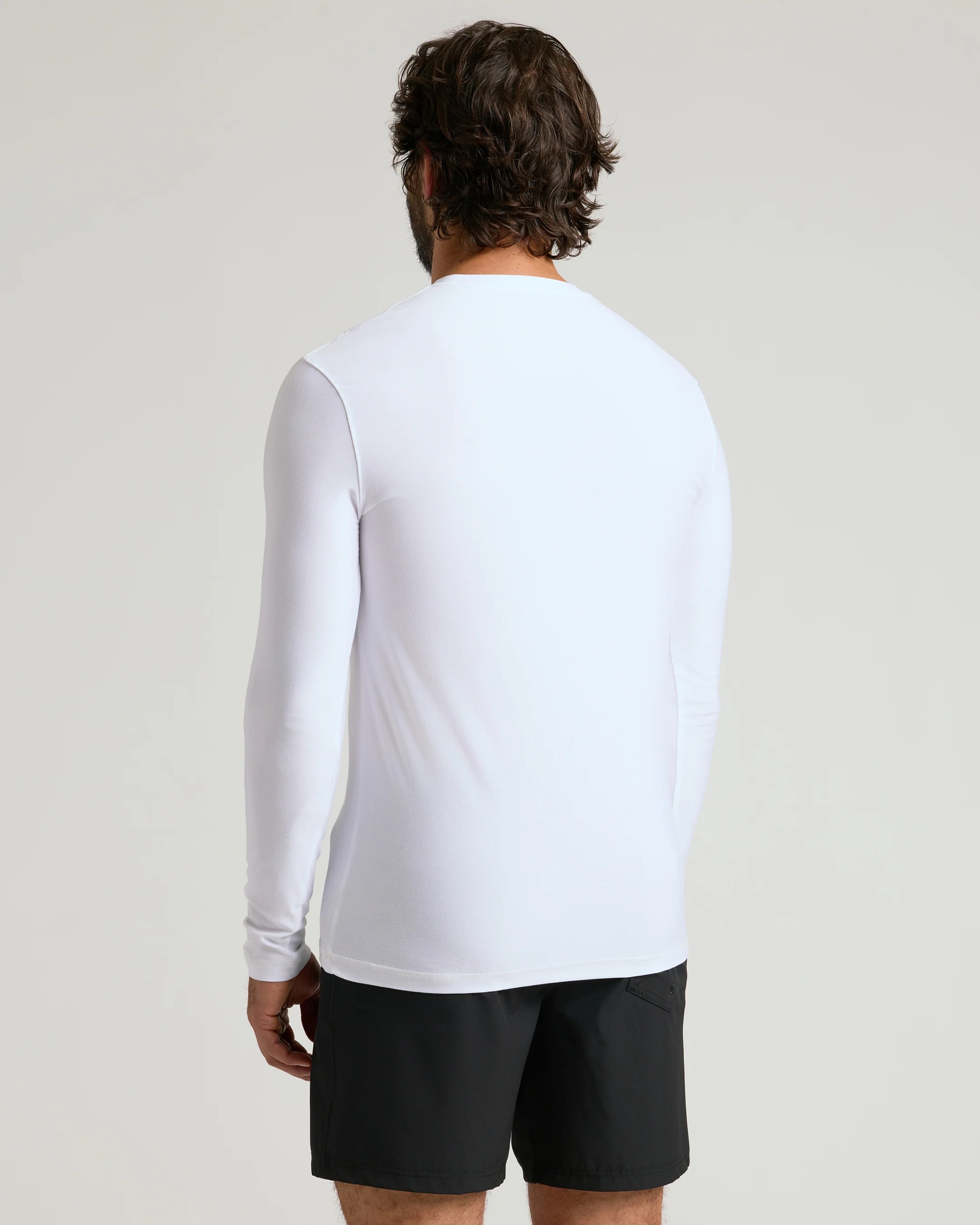 White Active Long Sleeve Crew T-Shirt - Image 3