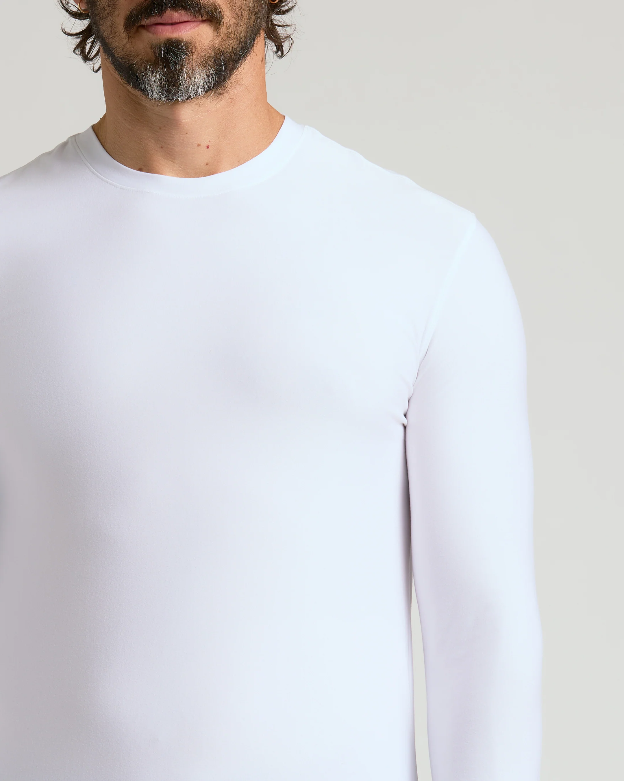 White Active Long Sleeve Crew T-Shirt - Image 4
