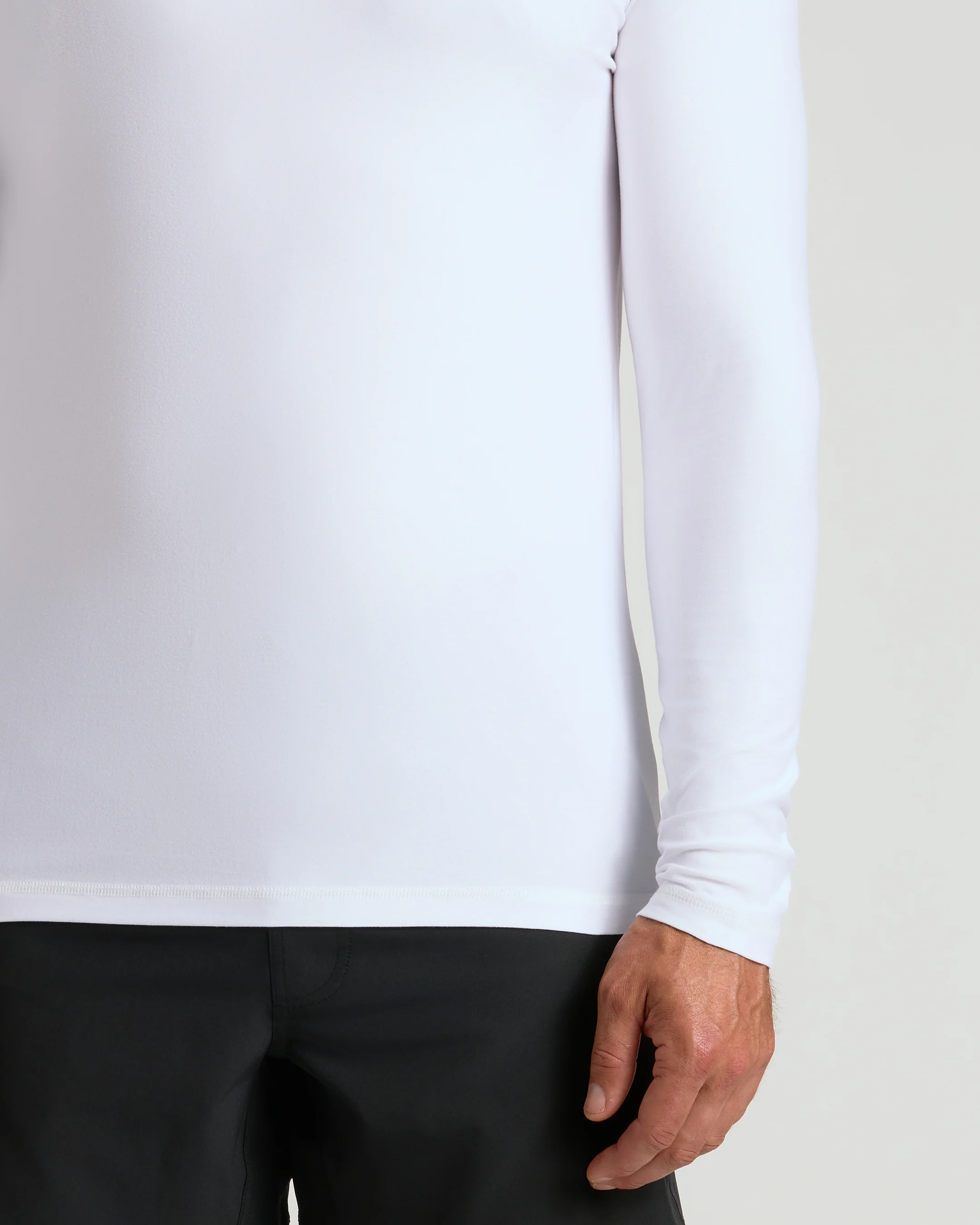 White Active Long Sleeve Crew T-Shirt - Image 6