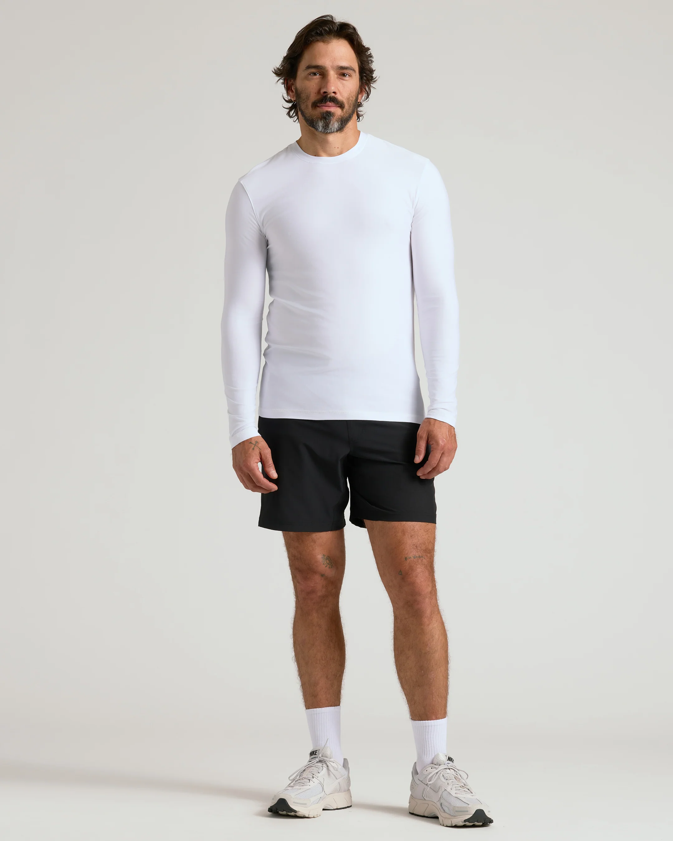 White Active Long Sleeve Crew T-Shirt - Image 9