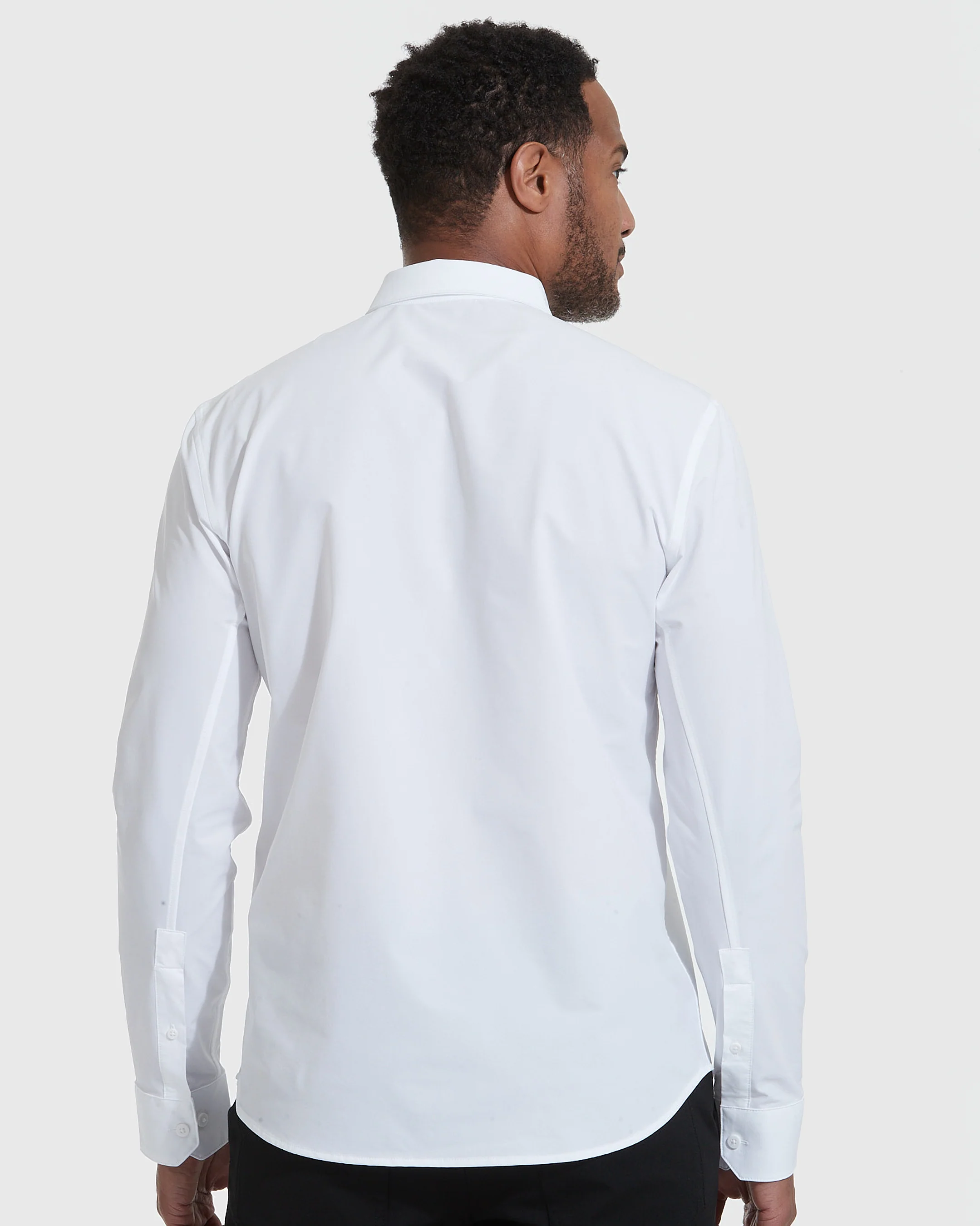 White Commuter Long Sleeve Shirt - Image 4