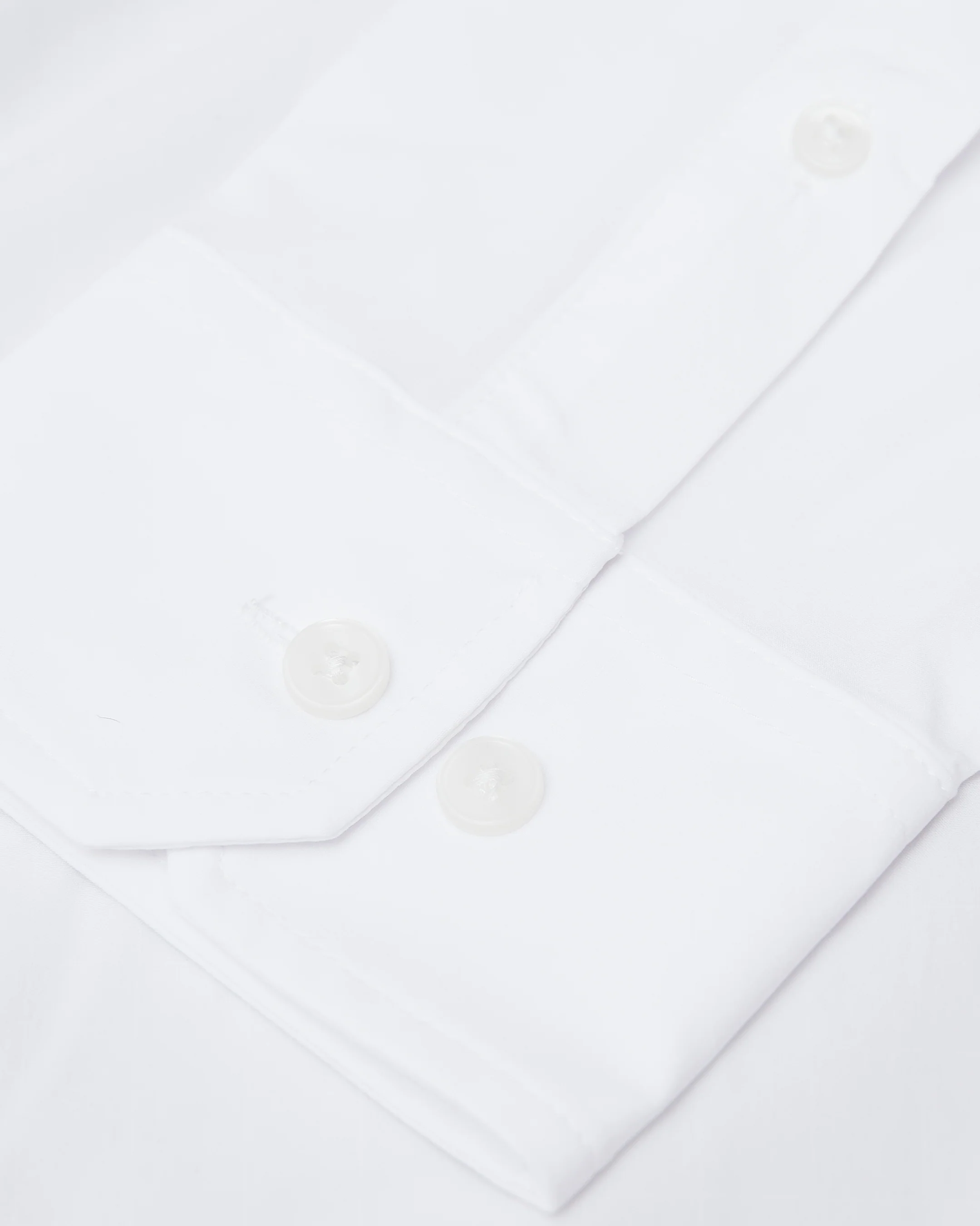 White Lightweight Dress Shirt - Image 7