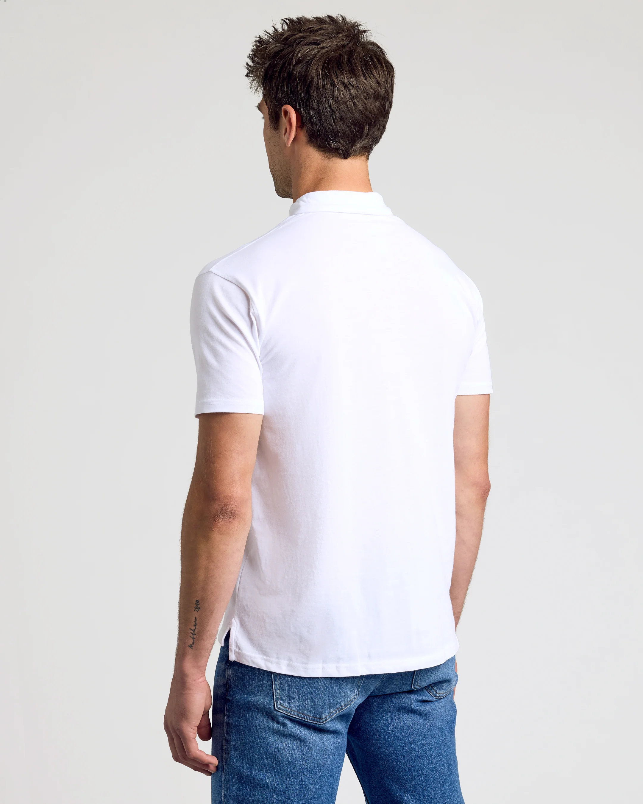 White Classic Polo - Image 4
