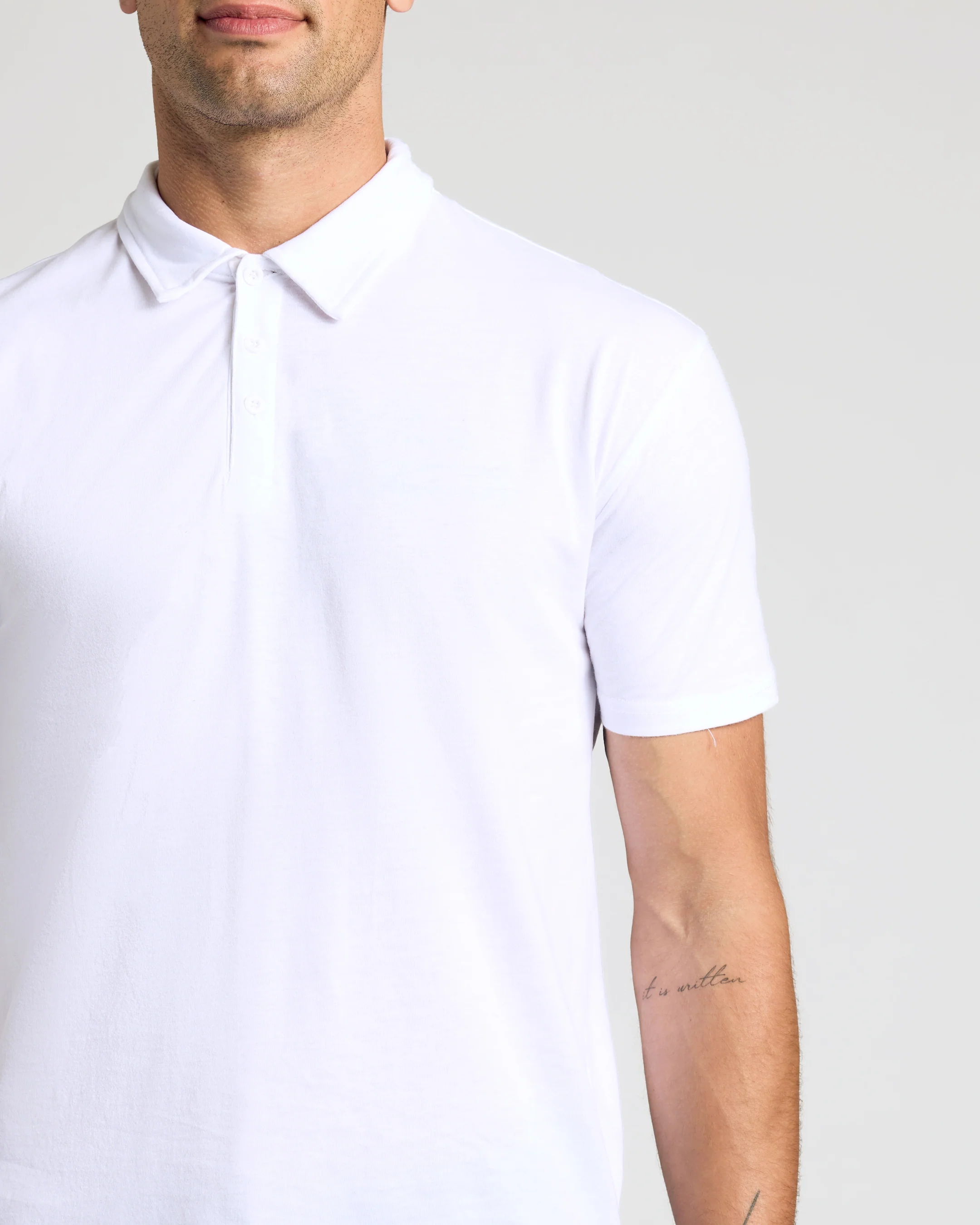 White Classic Polo - Image 5