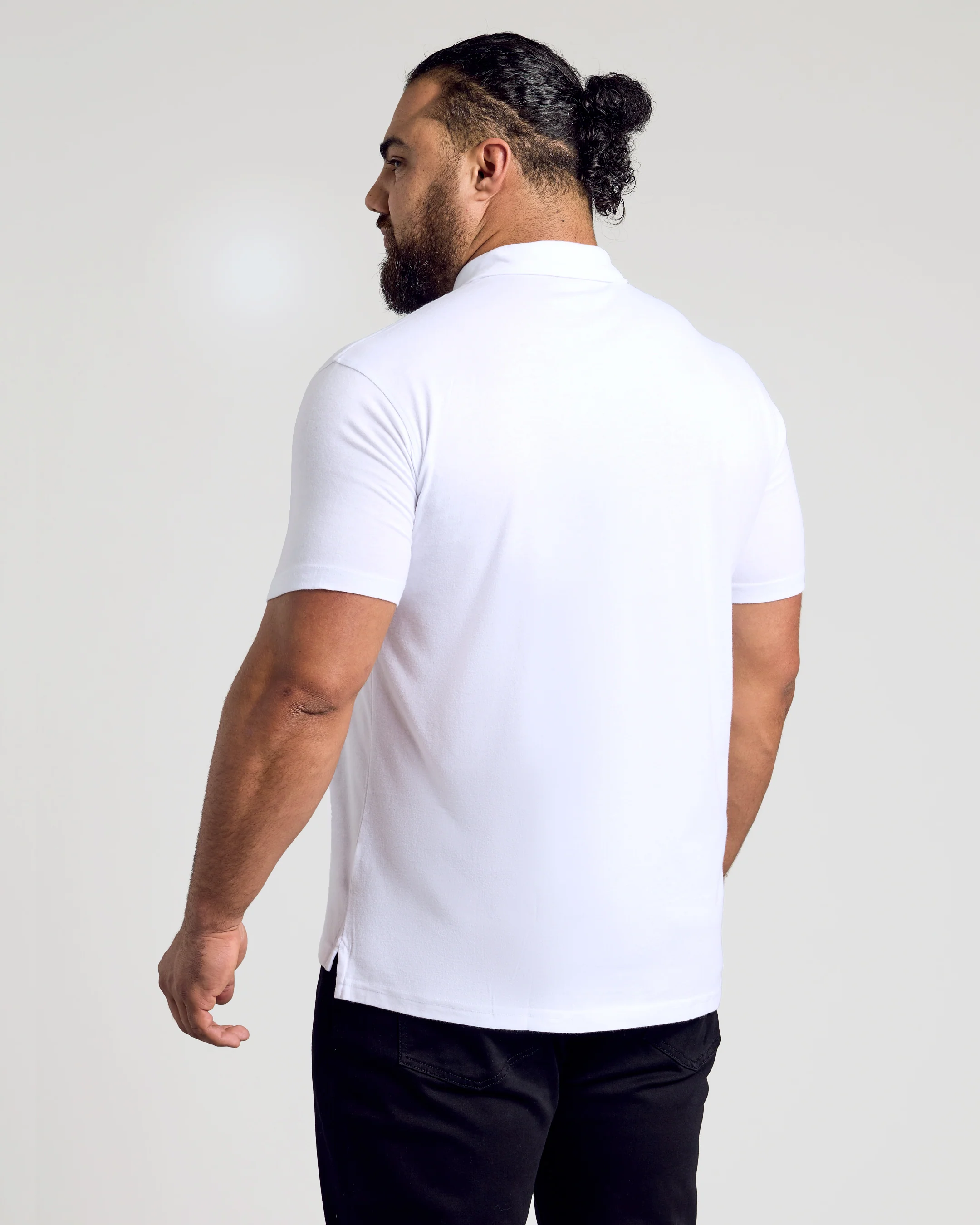 White Classic Polo - Image 9
