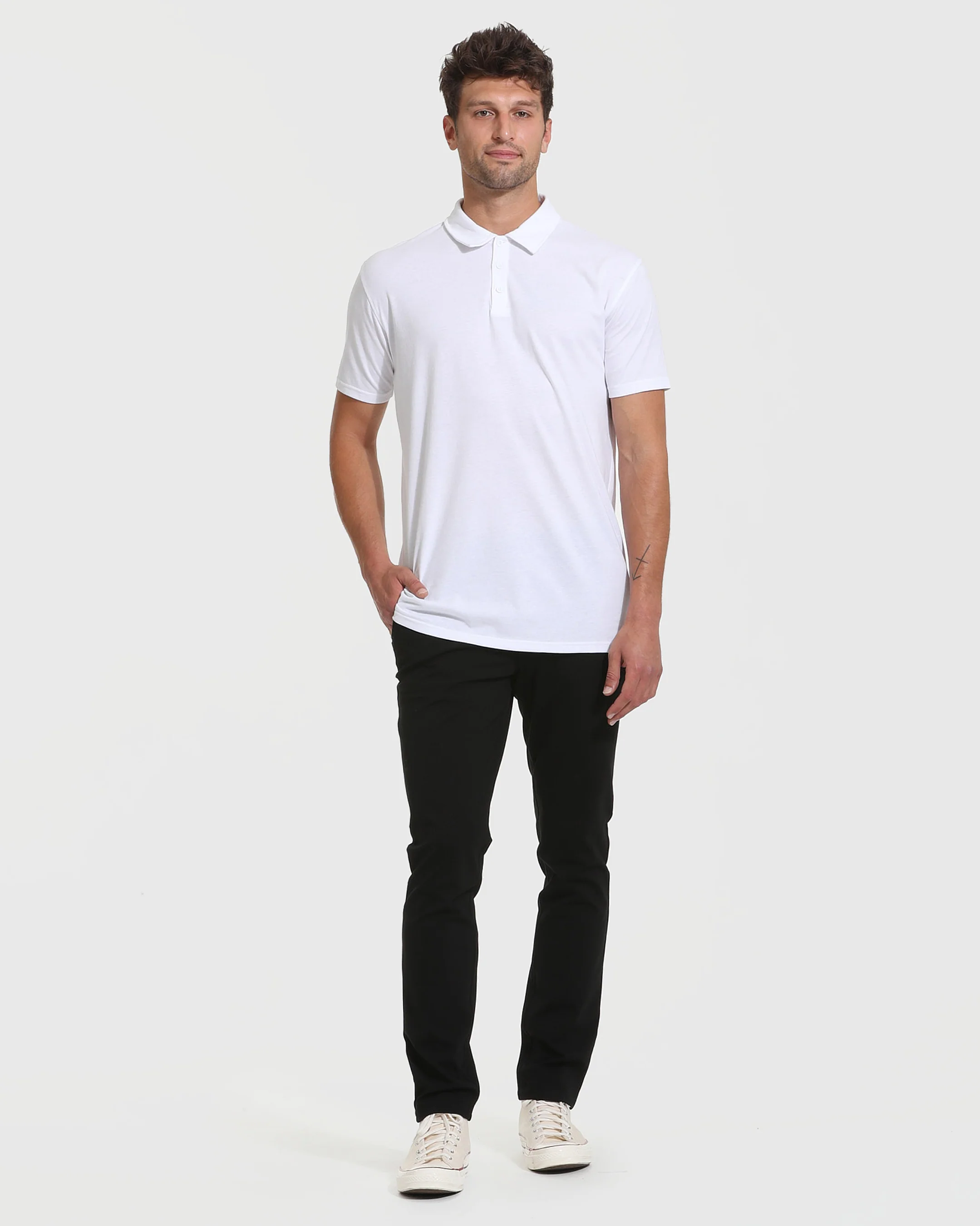 White Tall Classic Polo 2-Pack - Image 3