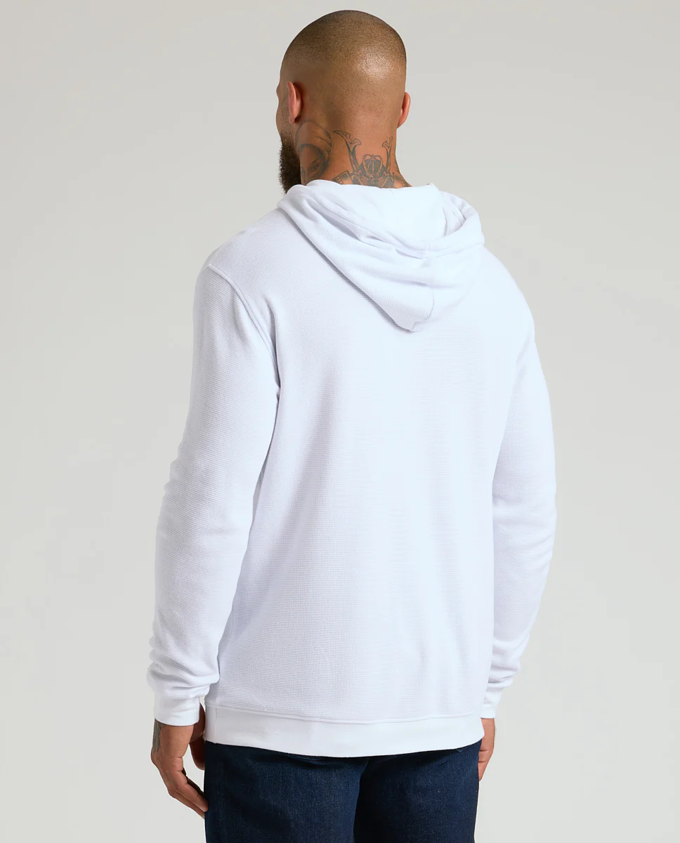 White Waffle Hoodie - Image 3
