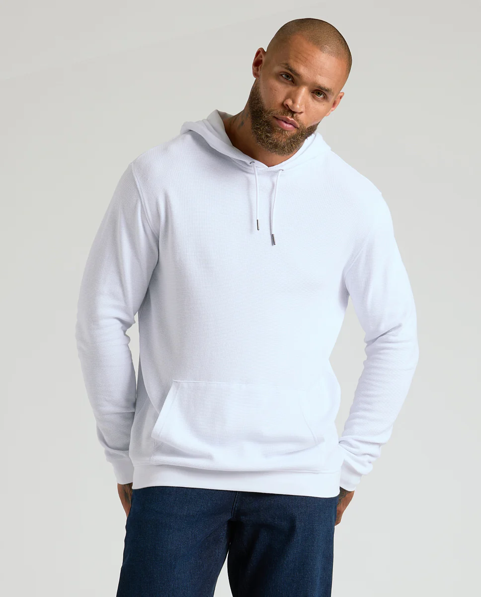 White Waffle Hoodie - Image 4