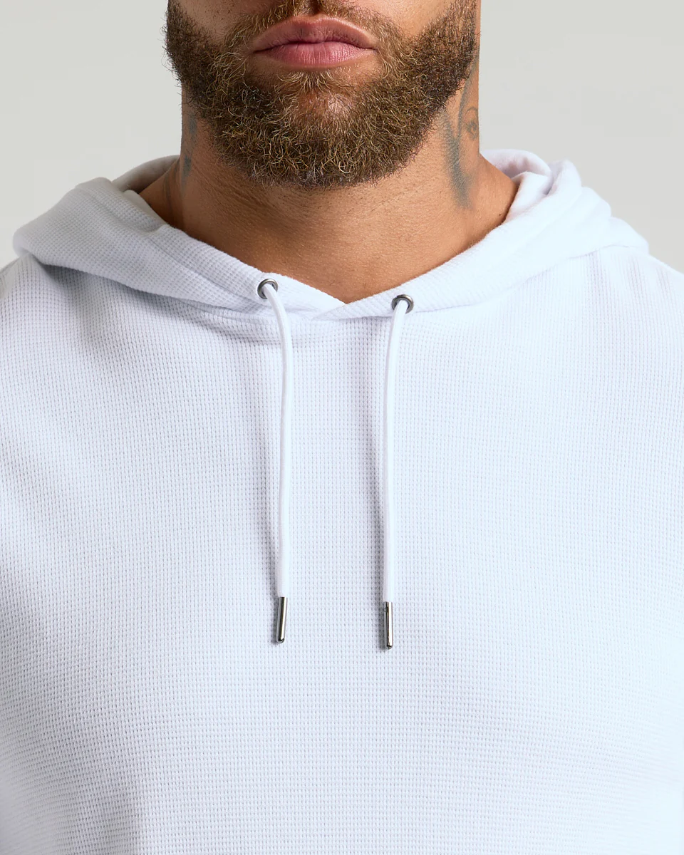 White Waffle Hoodie - Image 6
