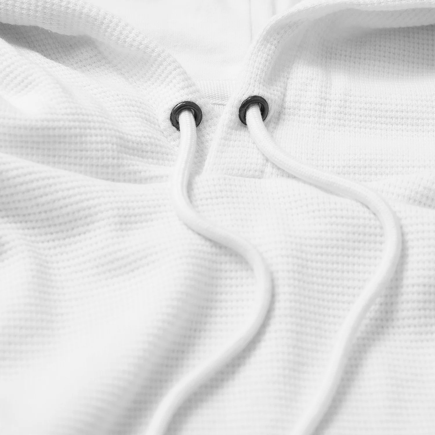 White Waffle Hoodie - Image 9